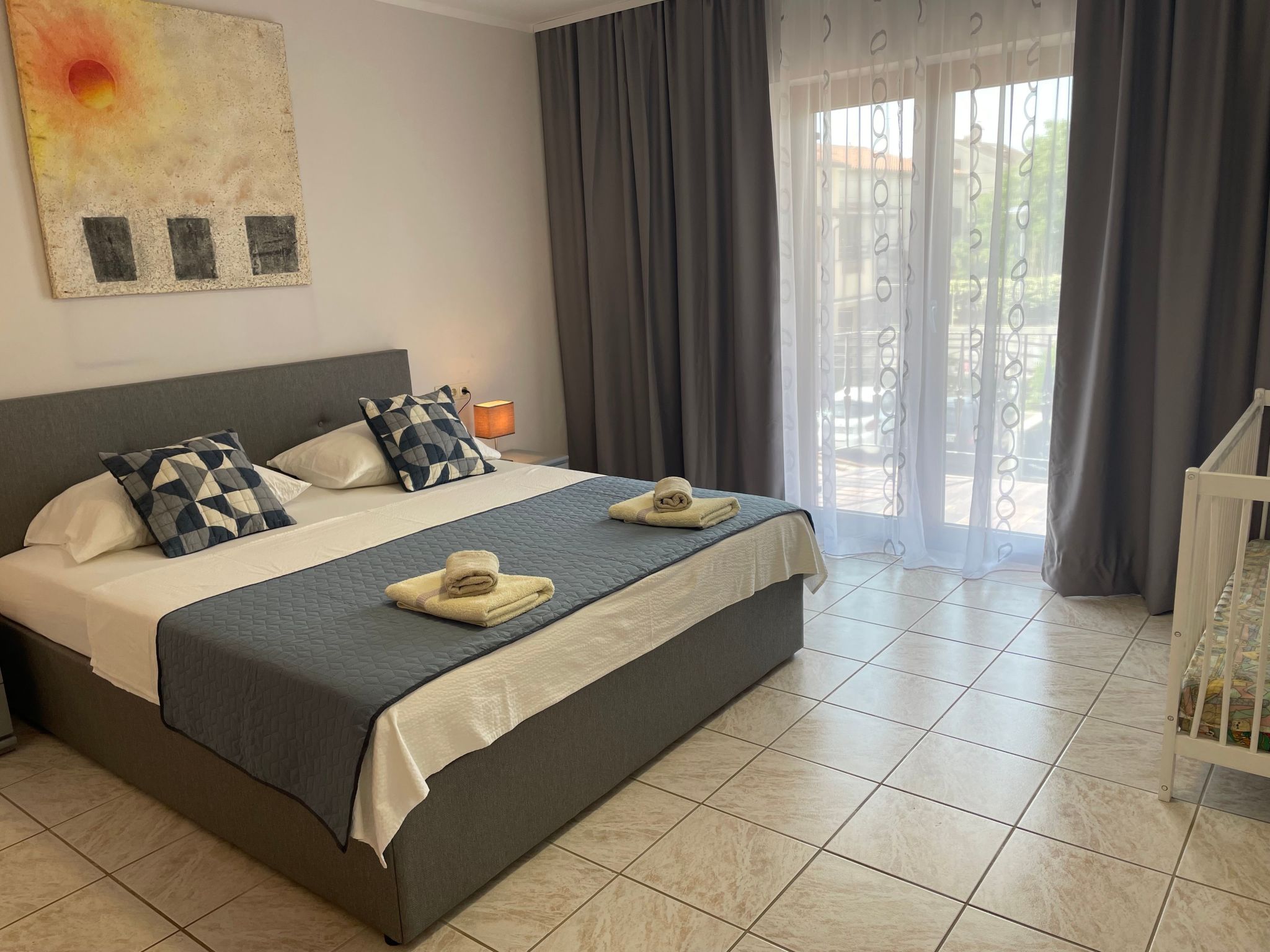 Appartement mit zwei Terrassen mit Meerblick-Binnen