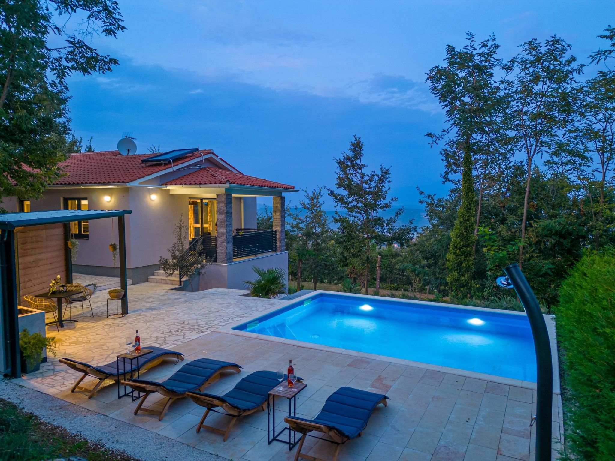 Für 5 Personen und 1 Kind in Kukurini, Istrien (Binnenland von Istrien)-Dedans