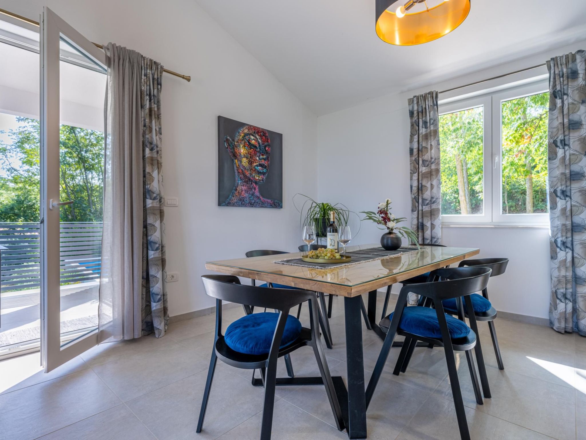 Für 5 Personen und 1 Kind in Kukurini, Istrien (Binnenland von Istrien)-Dedans