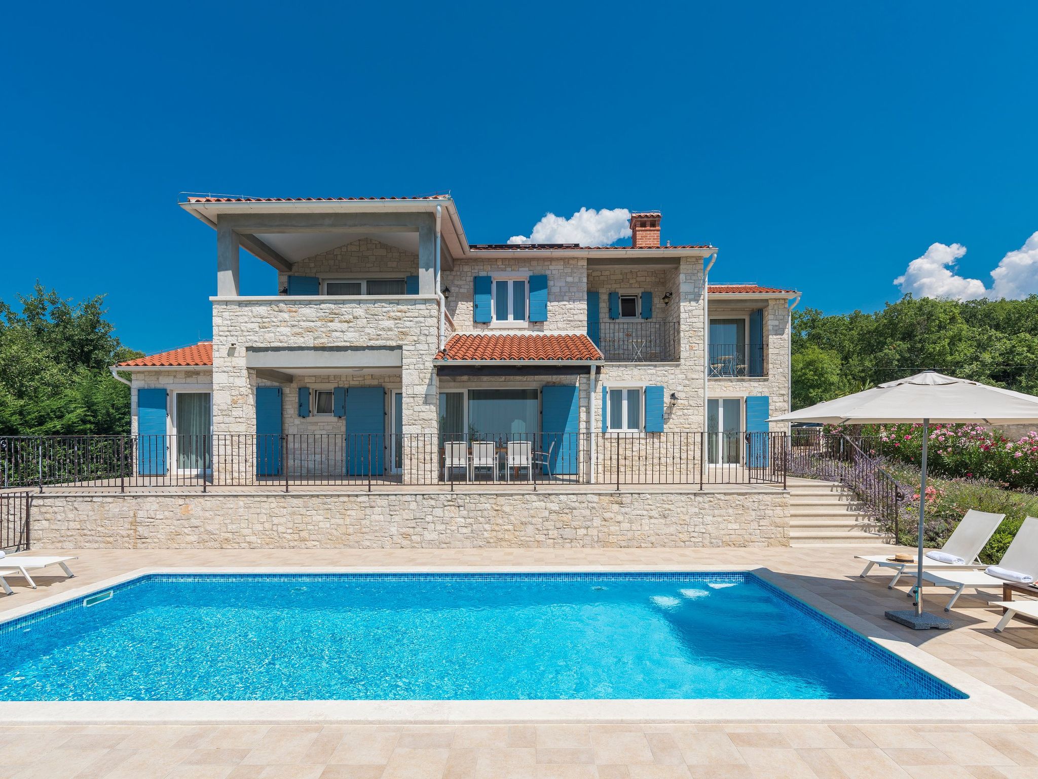 Vakantiehuis met privé zwembad in Fabci (Kroatië) voor 8 personen