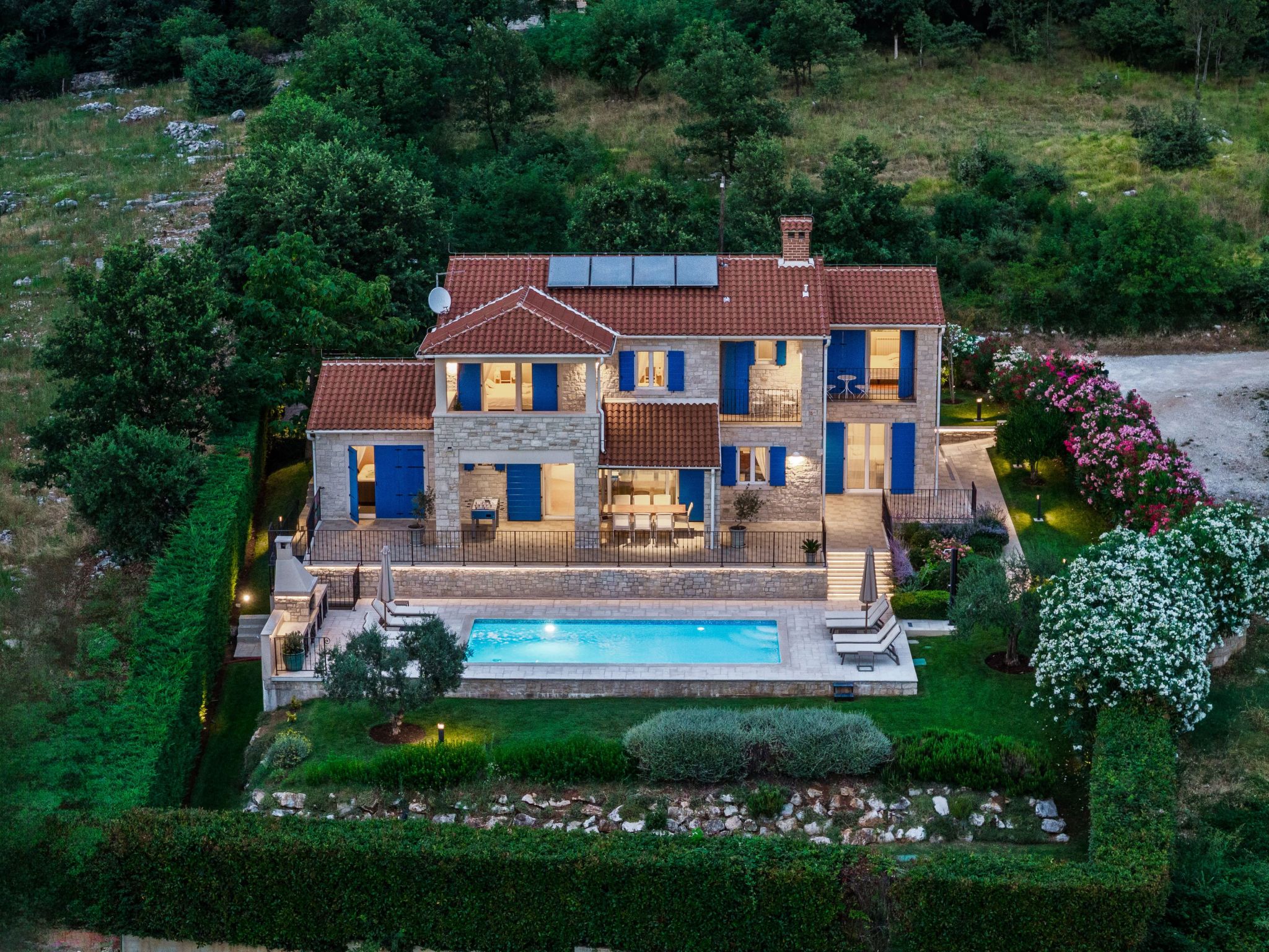 Vakantiehuis met privé zwembad in Fabci (Kroatië) voor 8 personen