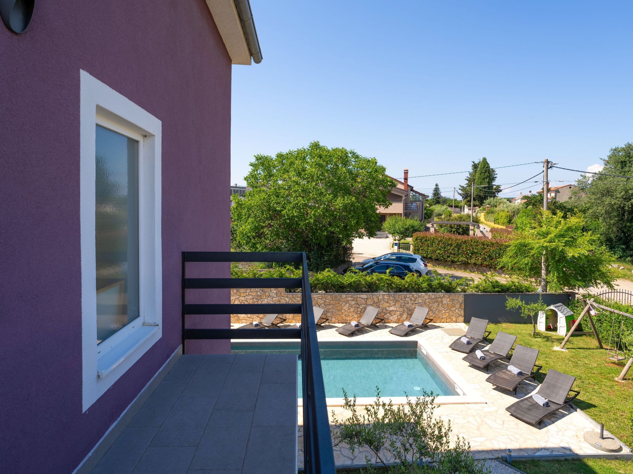 Casa Viola mit Pool, unweit von Lanterna Resort-Draußen