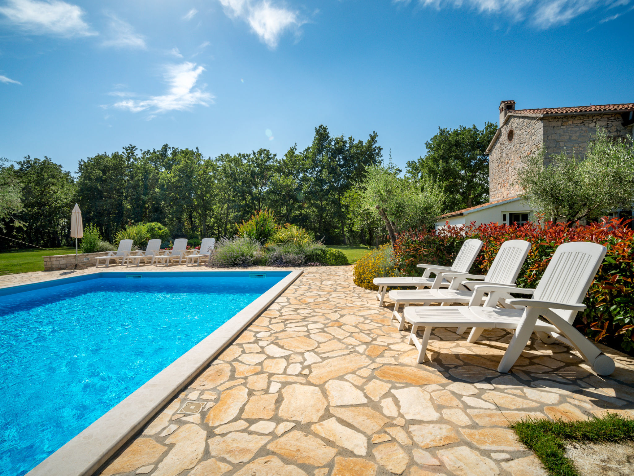 Knus appartement Fiore nabij Poreč met zwembad en tuin - foto 4