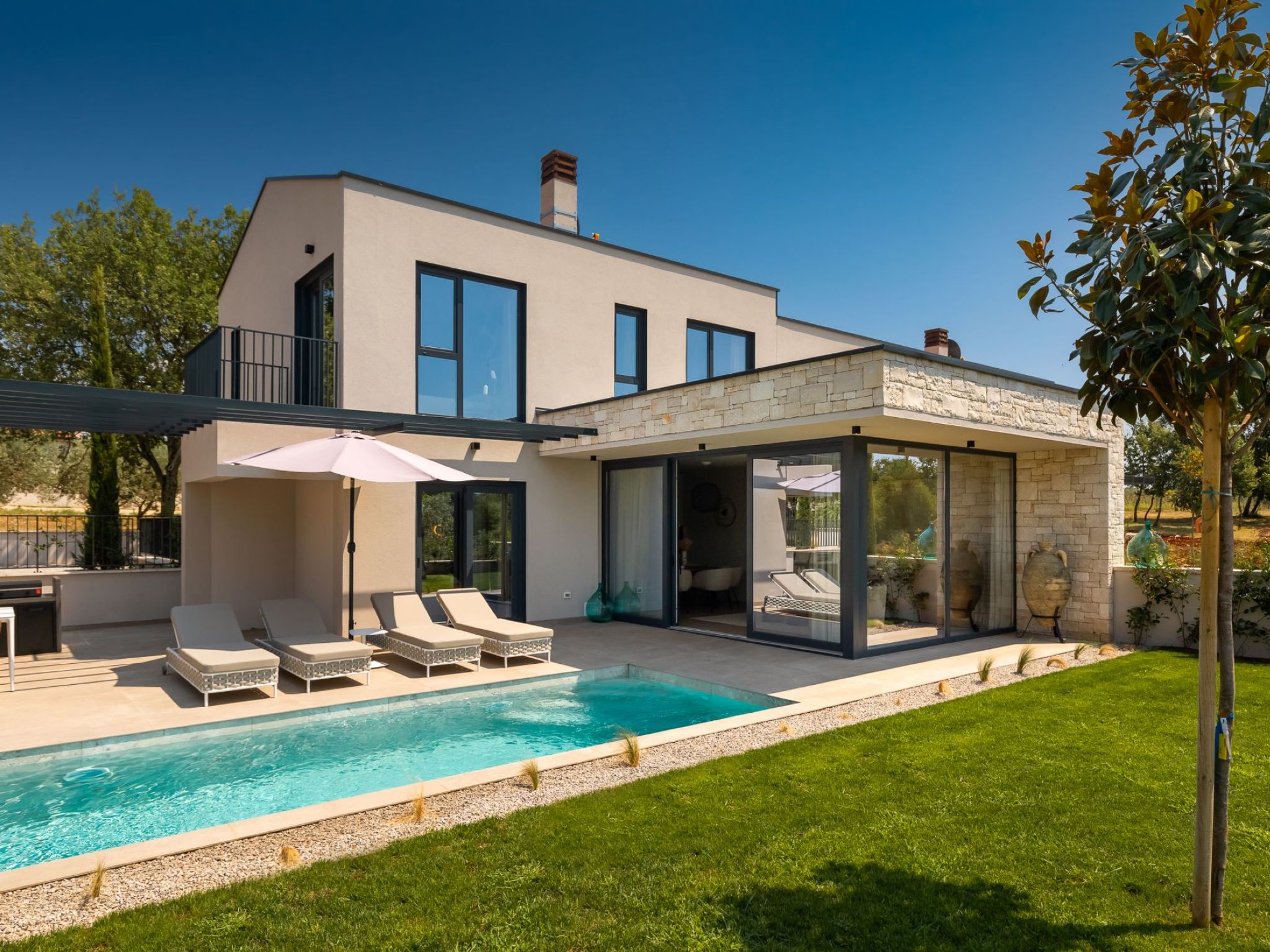 Vakantiehuis met privé zwembad in Porec/Nova Vas (Kroatië) voor 6 personen