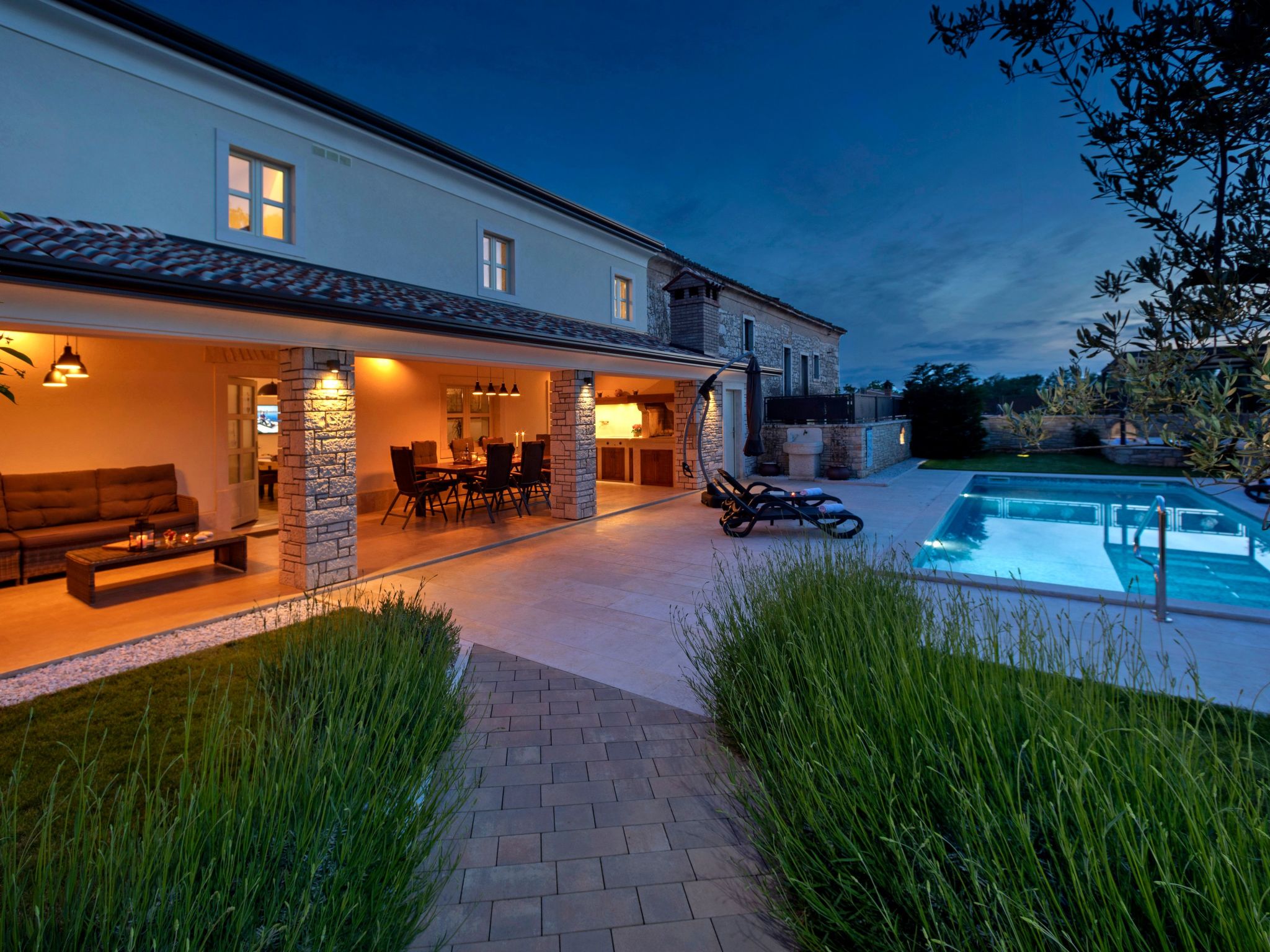 Vakantiehuis met privé zwembad in Porec/Nova Vas (Kroatië) voor 8 personen