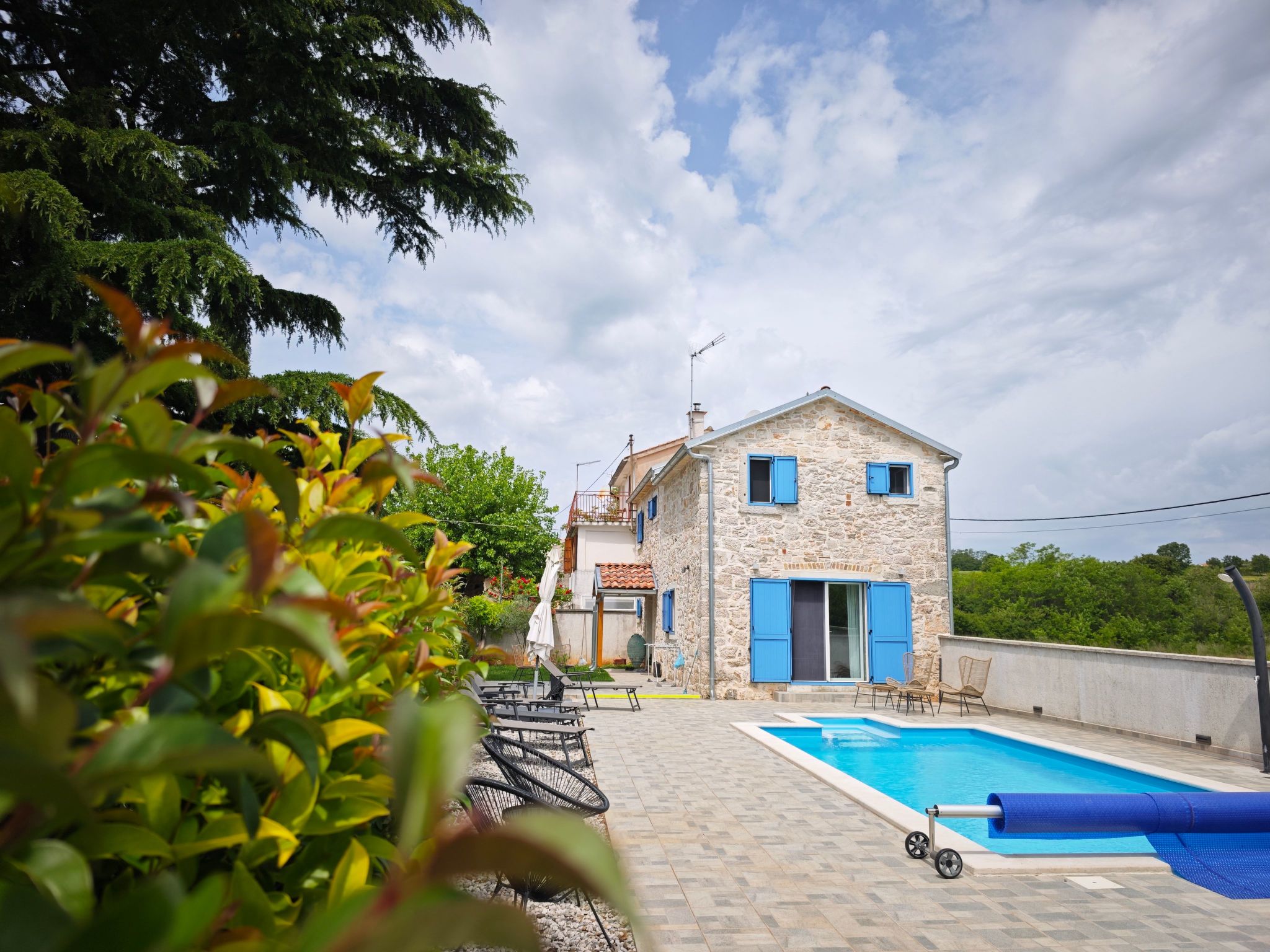 Vakantiehuis met privé zwembad in Vizinada (Kroatië) voor 3 personen