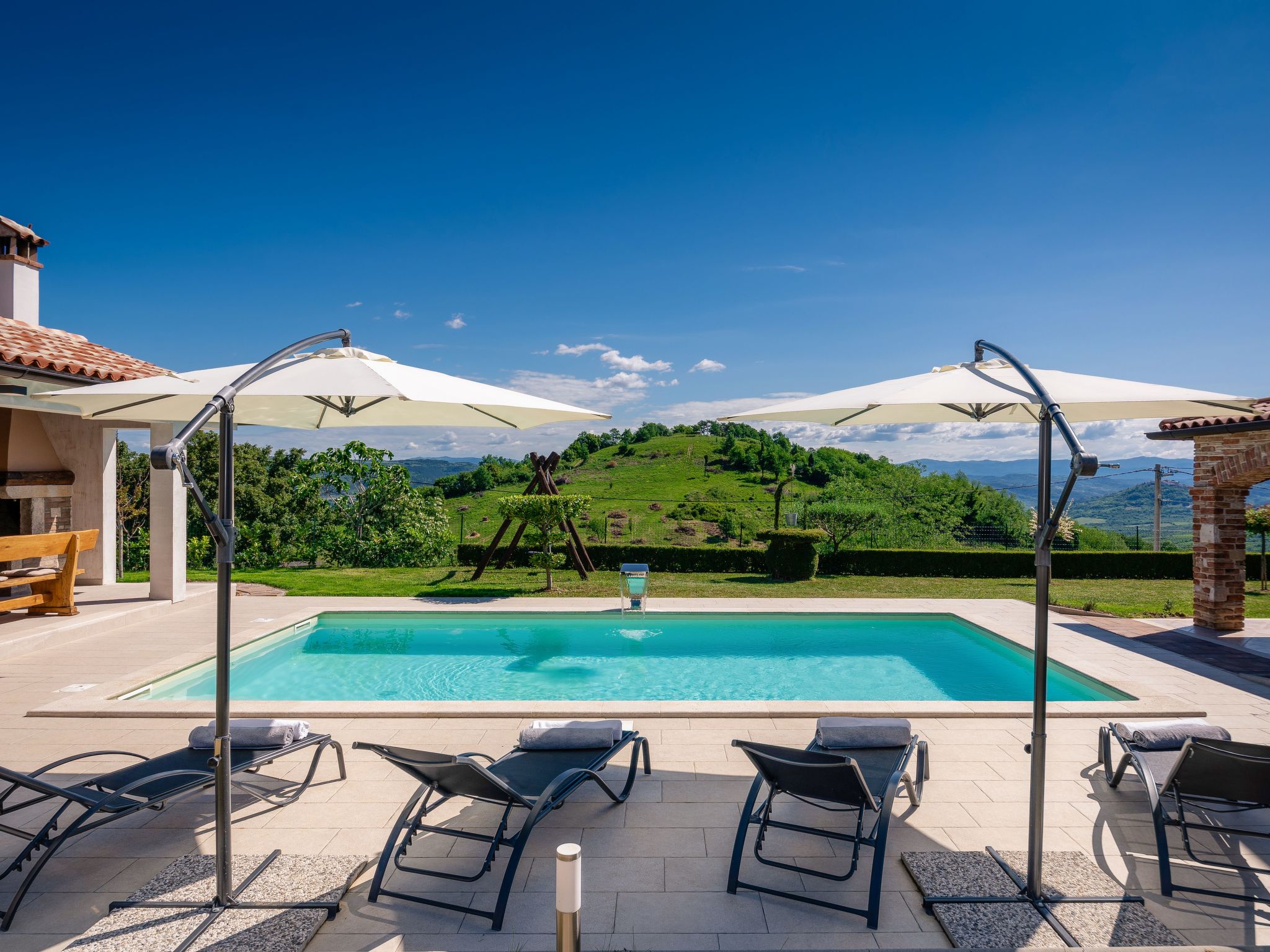 Vakantiehuis met privé zwembad in Vizinada (Kroatië) voor 4 personen