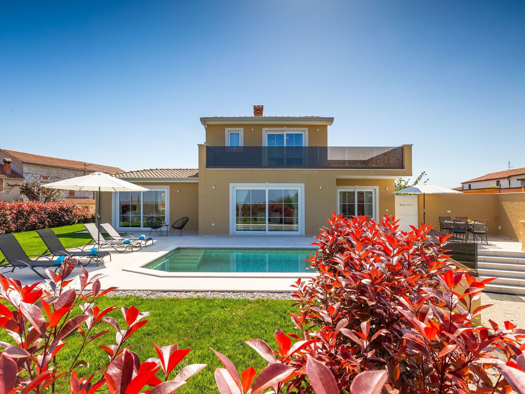 Vakantiehuis met privé zwembad in Vizinada (Kroatië) voor 4 personen