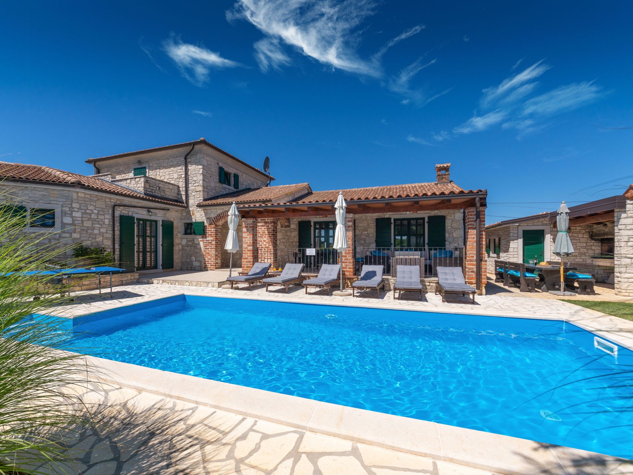 Vakantiehuis met privé zwembad in Vizinada (Kroatië) voor 8 personen