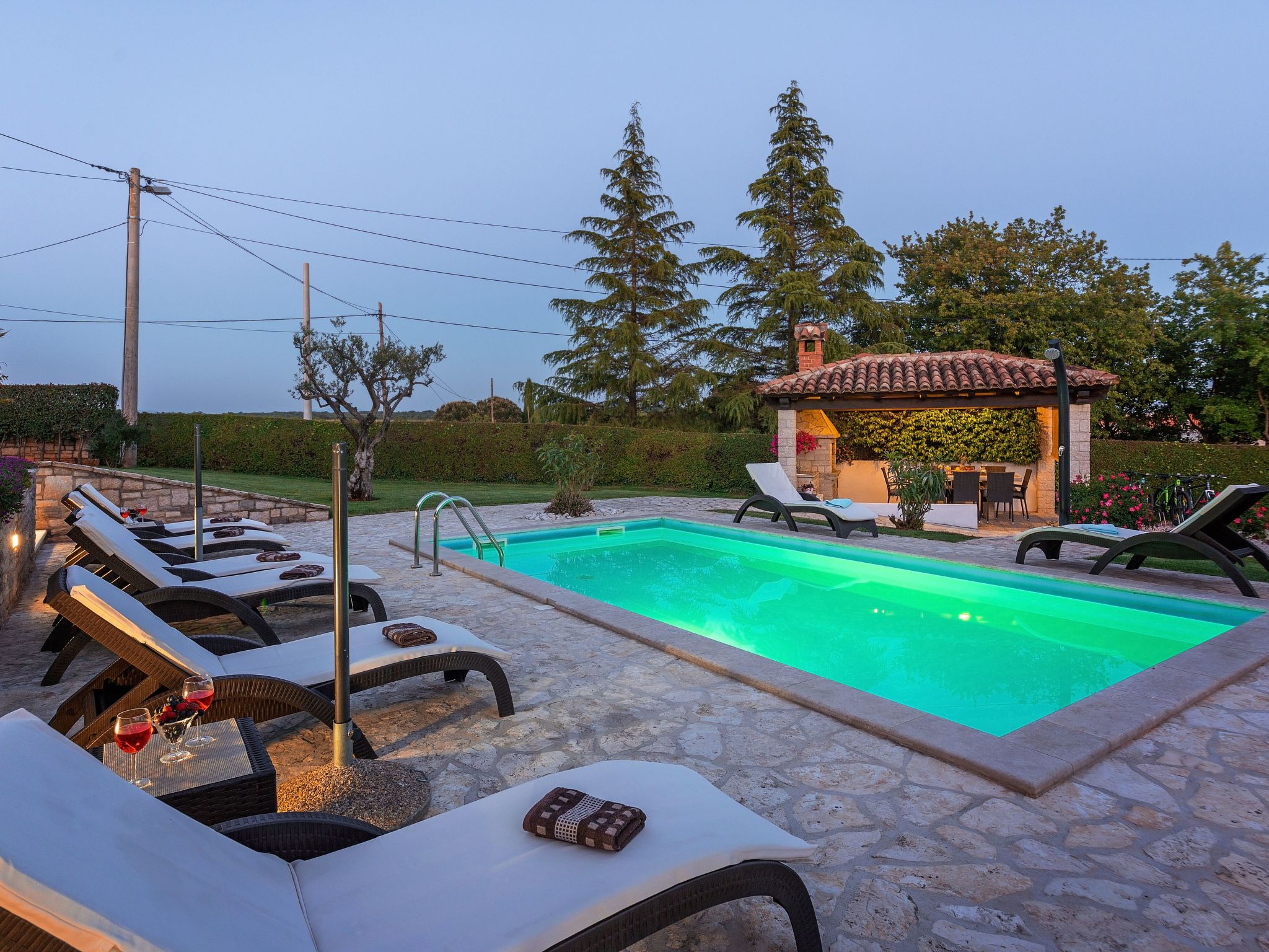 Landhaus Villa Casa Danijel mit Pool und Meerblick-Dehors