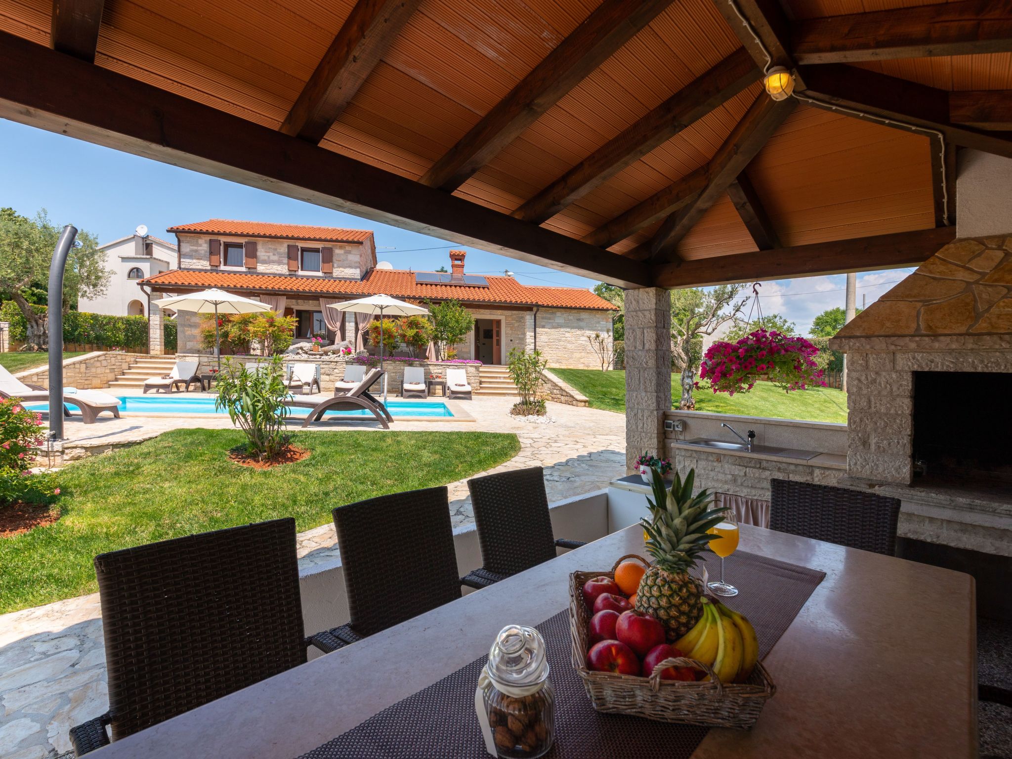 Landhaus Villa Casa Danijel mit Pool und Meerblick-Dehors