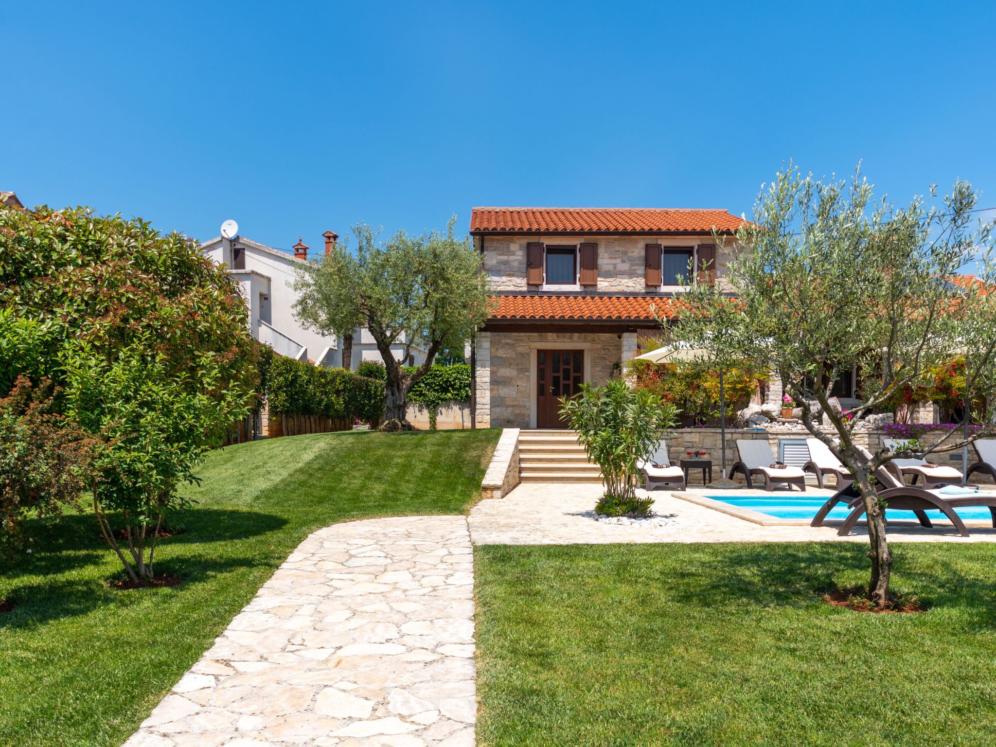 Landhaus Villa Casa Danijel mit Pool und Meerblick-Dehors