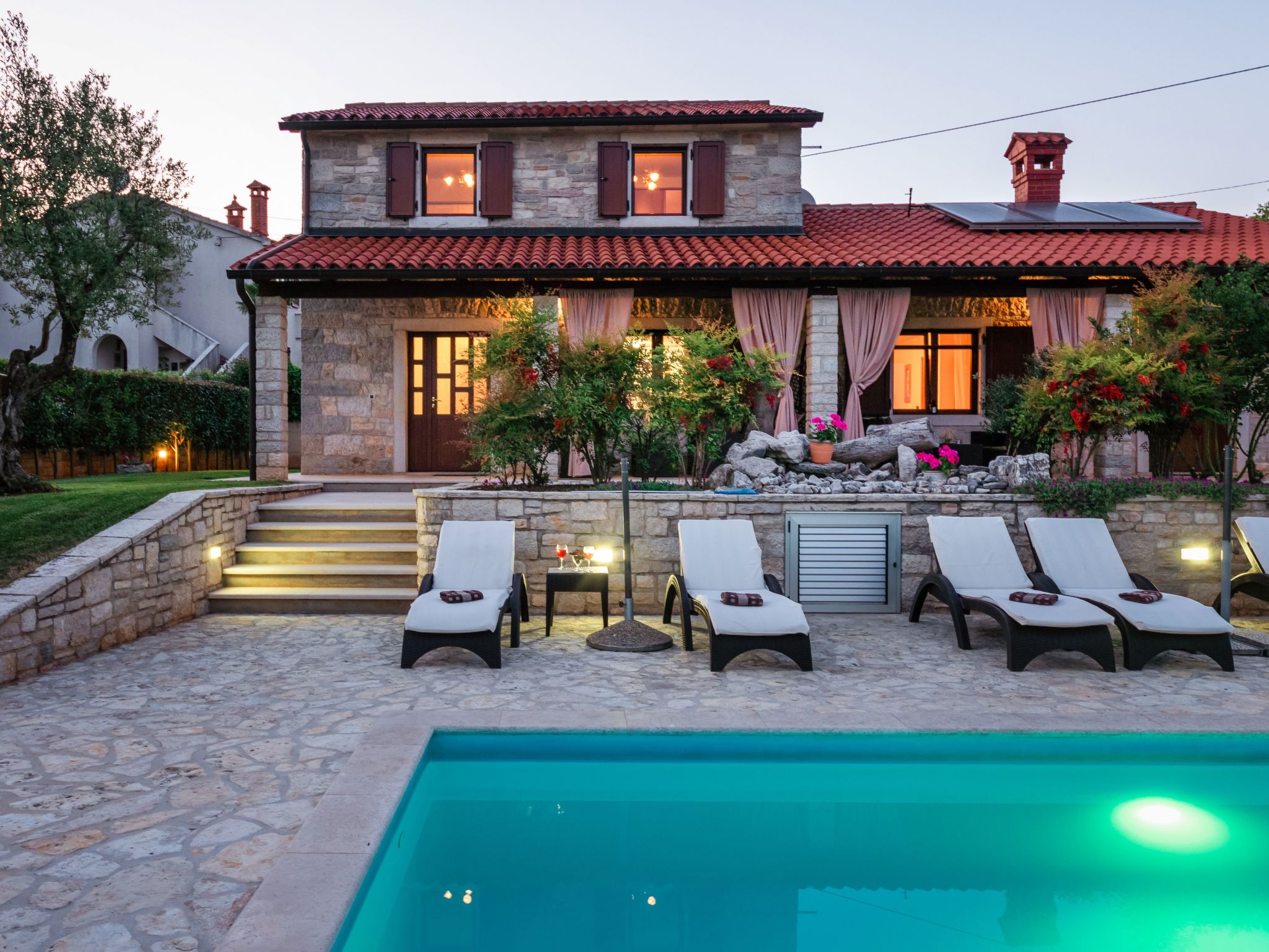 Landhaus Villa Casa Danijel mit Pool und Meerblick-Dehors