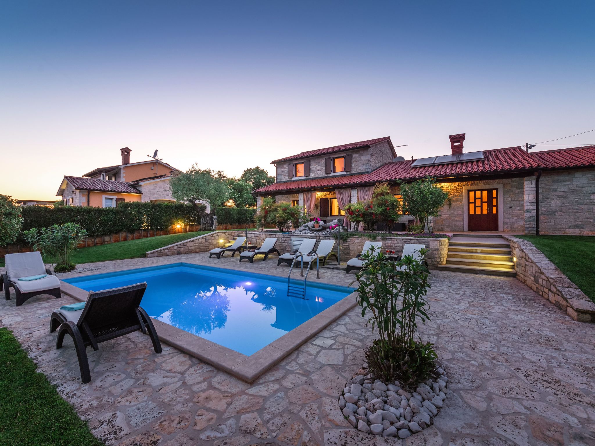 Landhaus Villa Casa Danijel mit Pool und Meerblick-Dehors