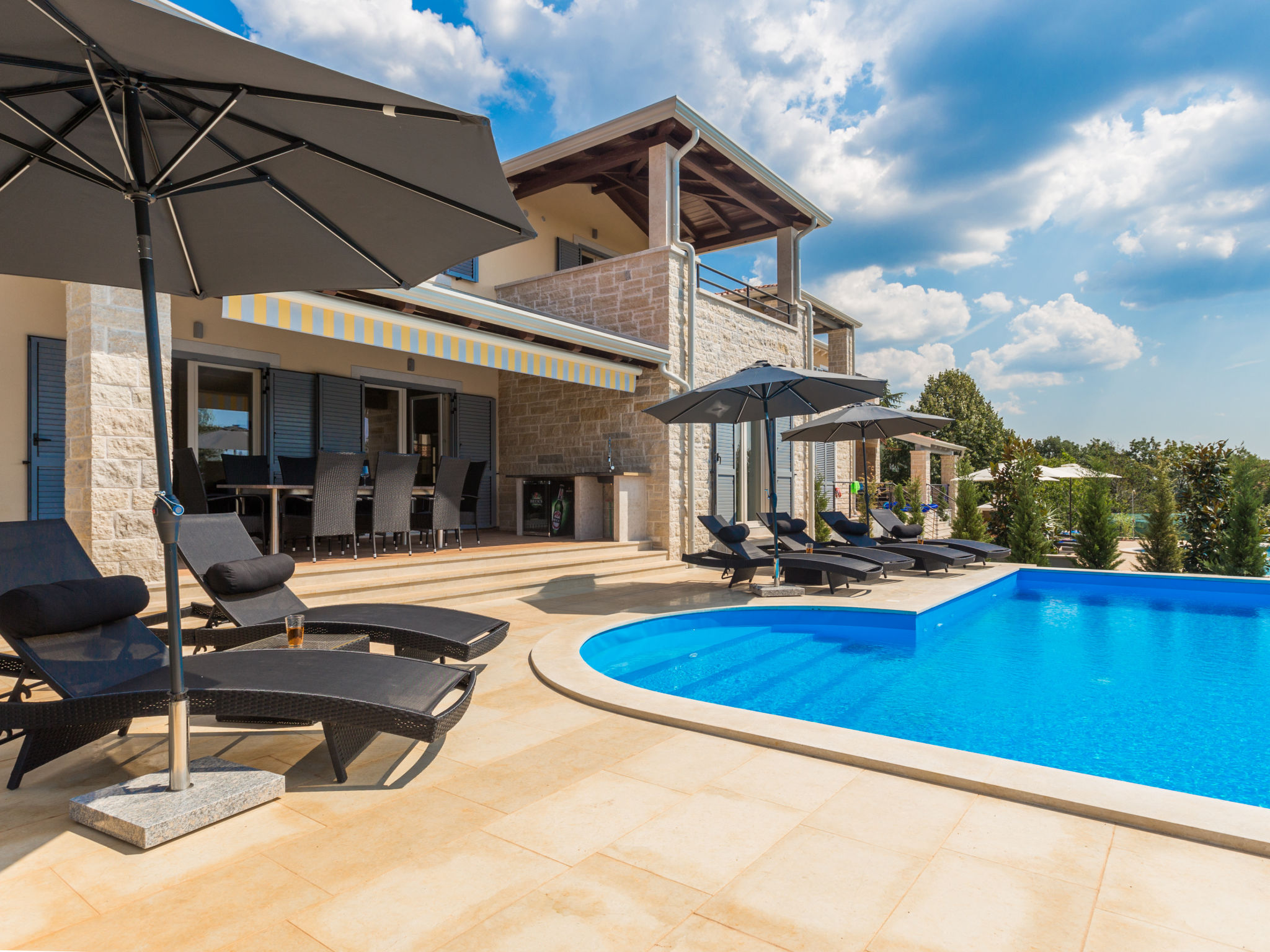 Villa Laura An: Elegant Istrisch toevluchtsoord nabij Poreč met privézwembad en zeezicht - foto 7