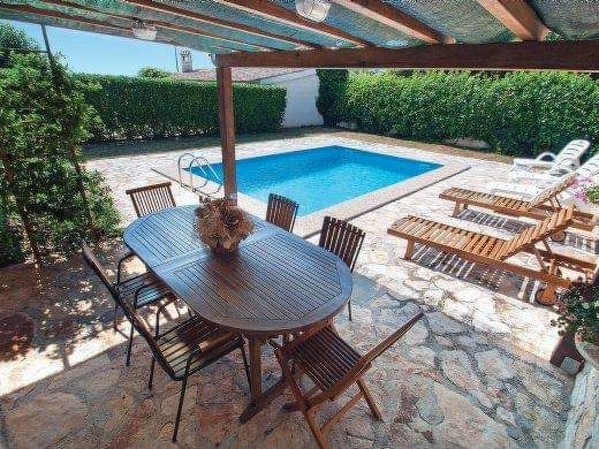 Vakantiehuis met omheinde tuin in Porec/Heraki (Kroatië) 1 hond is welkom