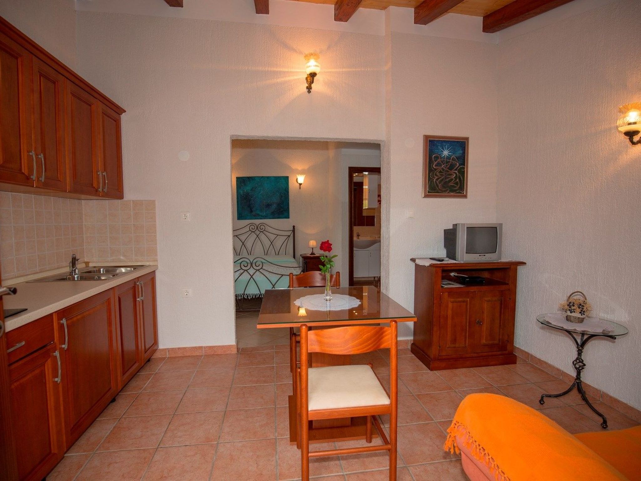 Studio mit Garten-Drinnen