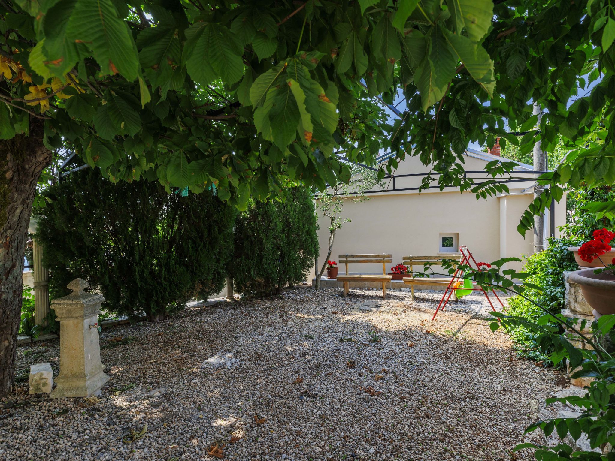 outside