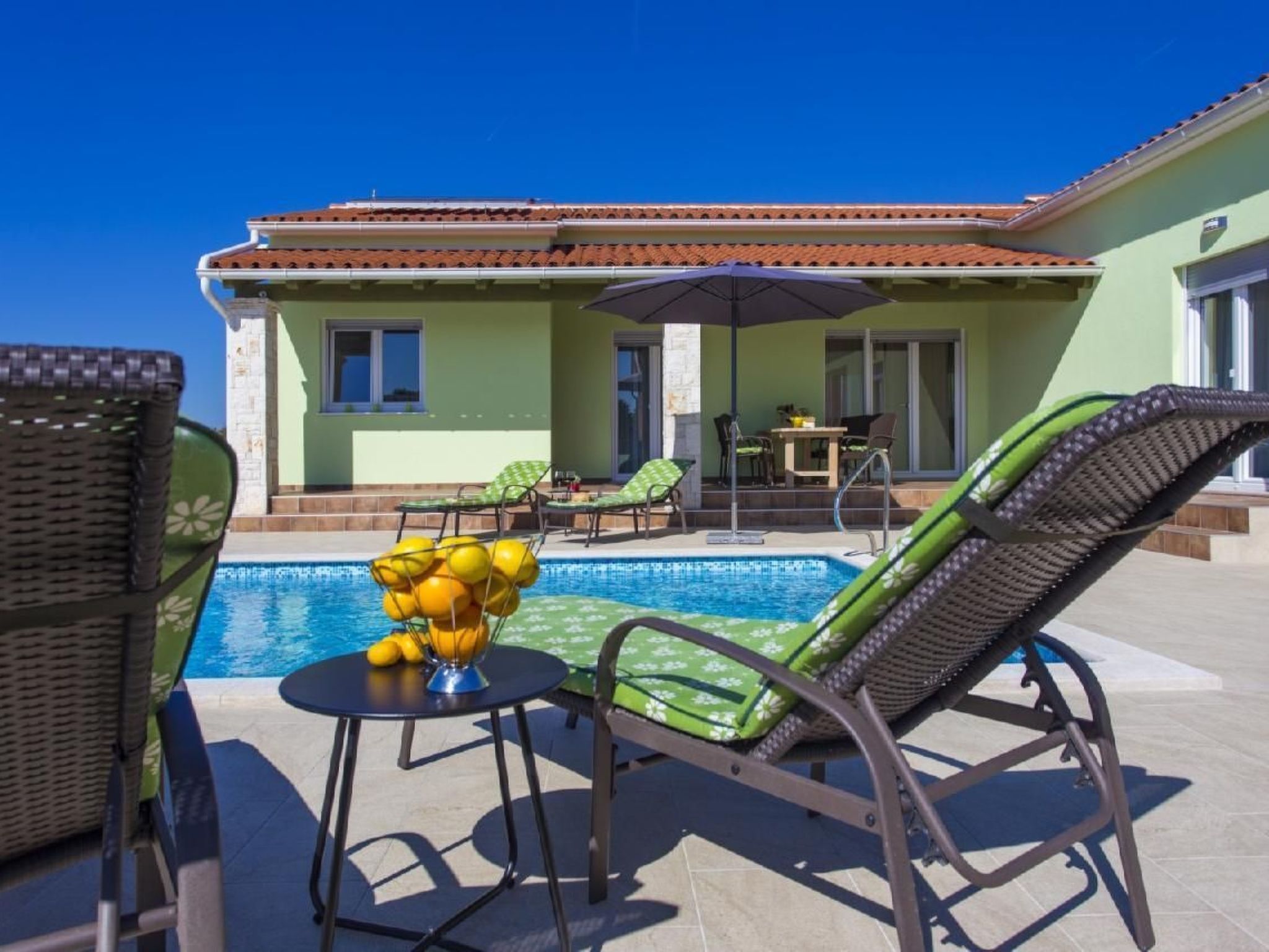 Vakantiehuis met omheinde tuin in Bokordici (Kroatië) 1 hond is welkom