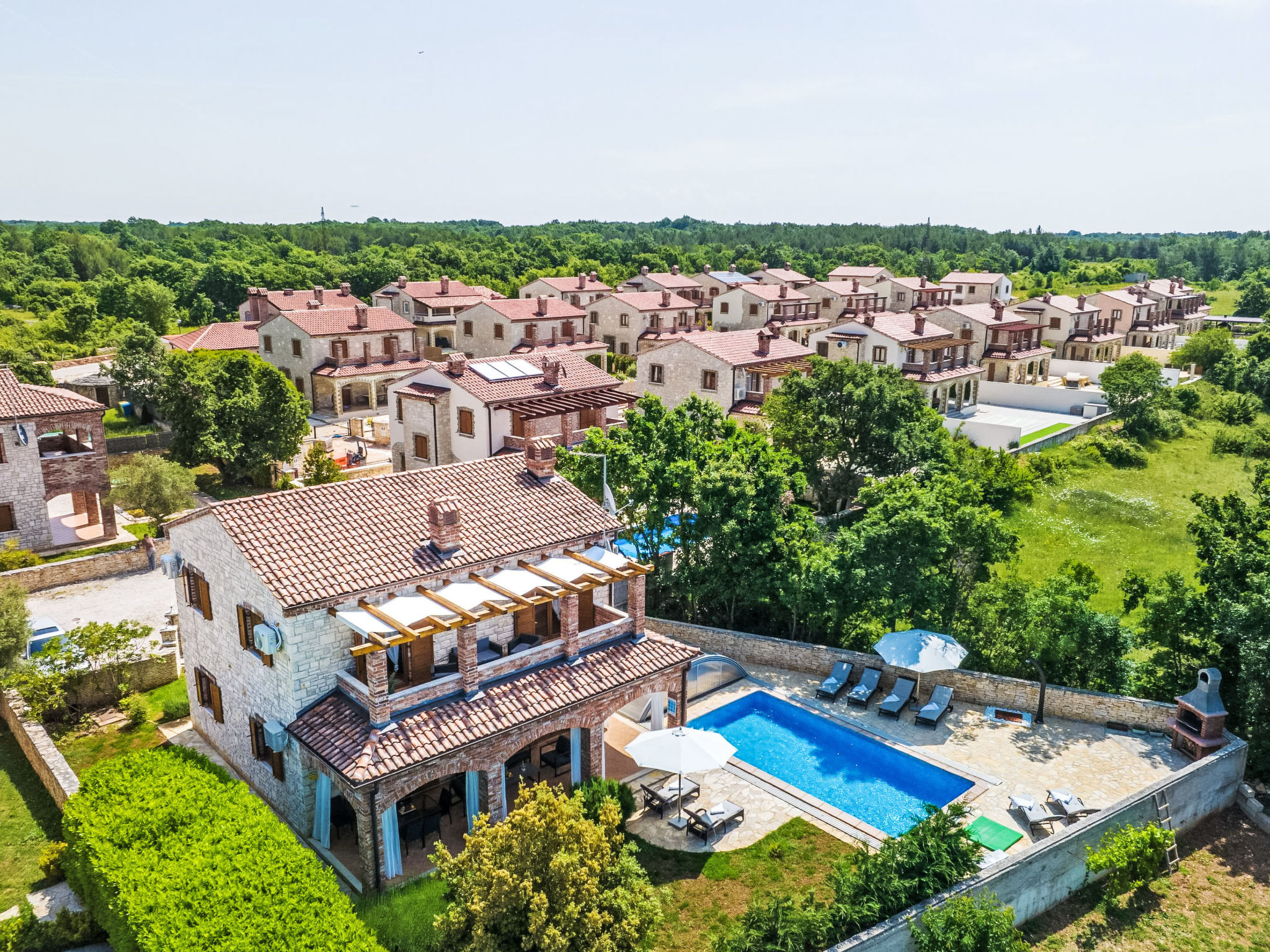 Maison Villa Wish mit beheiztem Pool – Vue aérienne, photo 46 sur 46