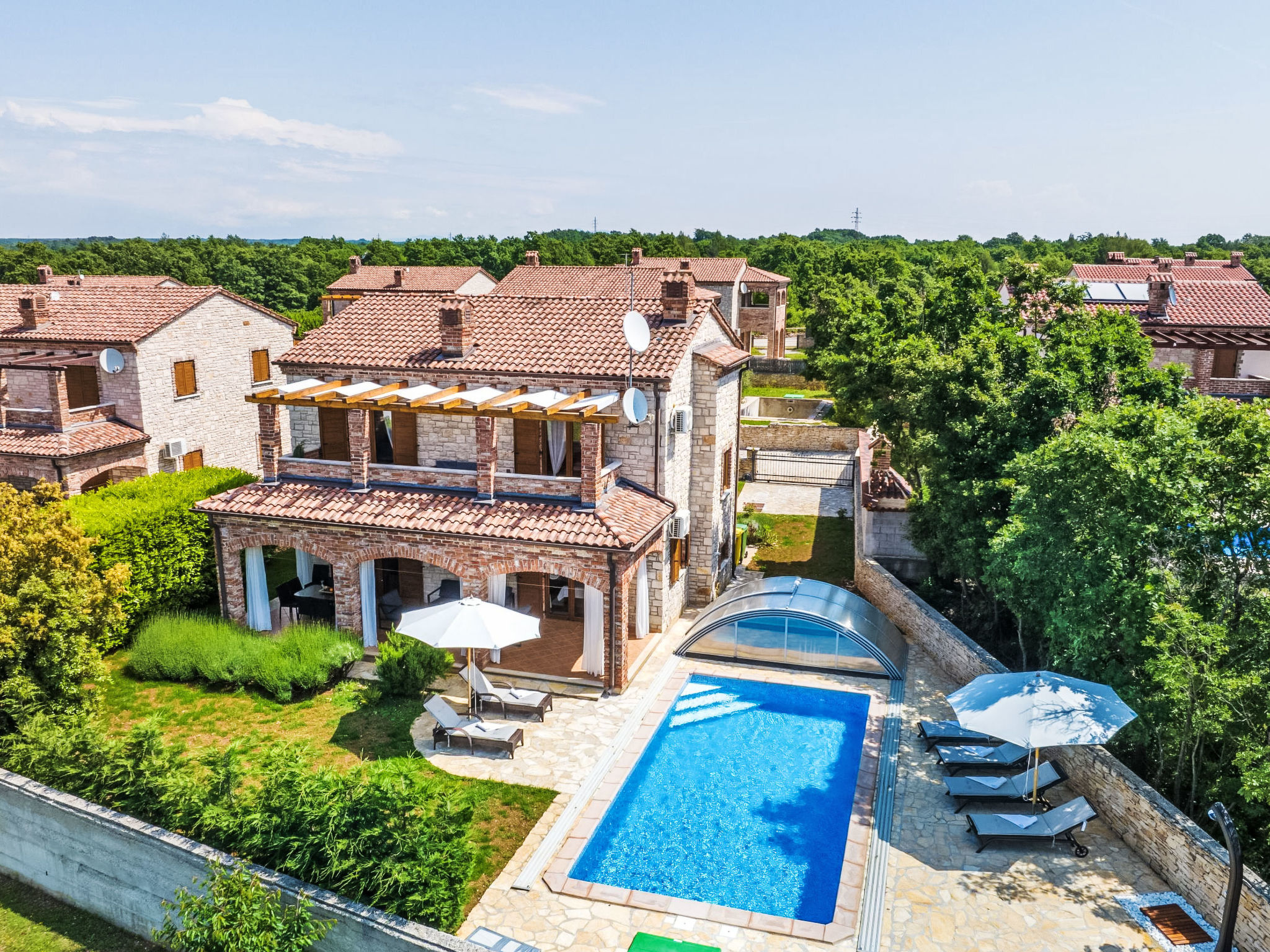 Maison Villa Wish mit beheiztem Pool – Vue aérienne, photo 44 sur 46