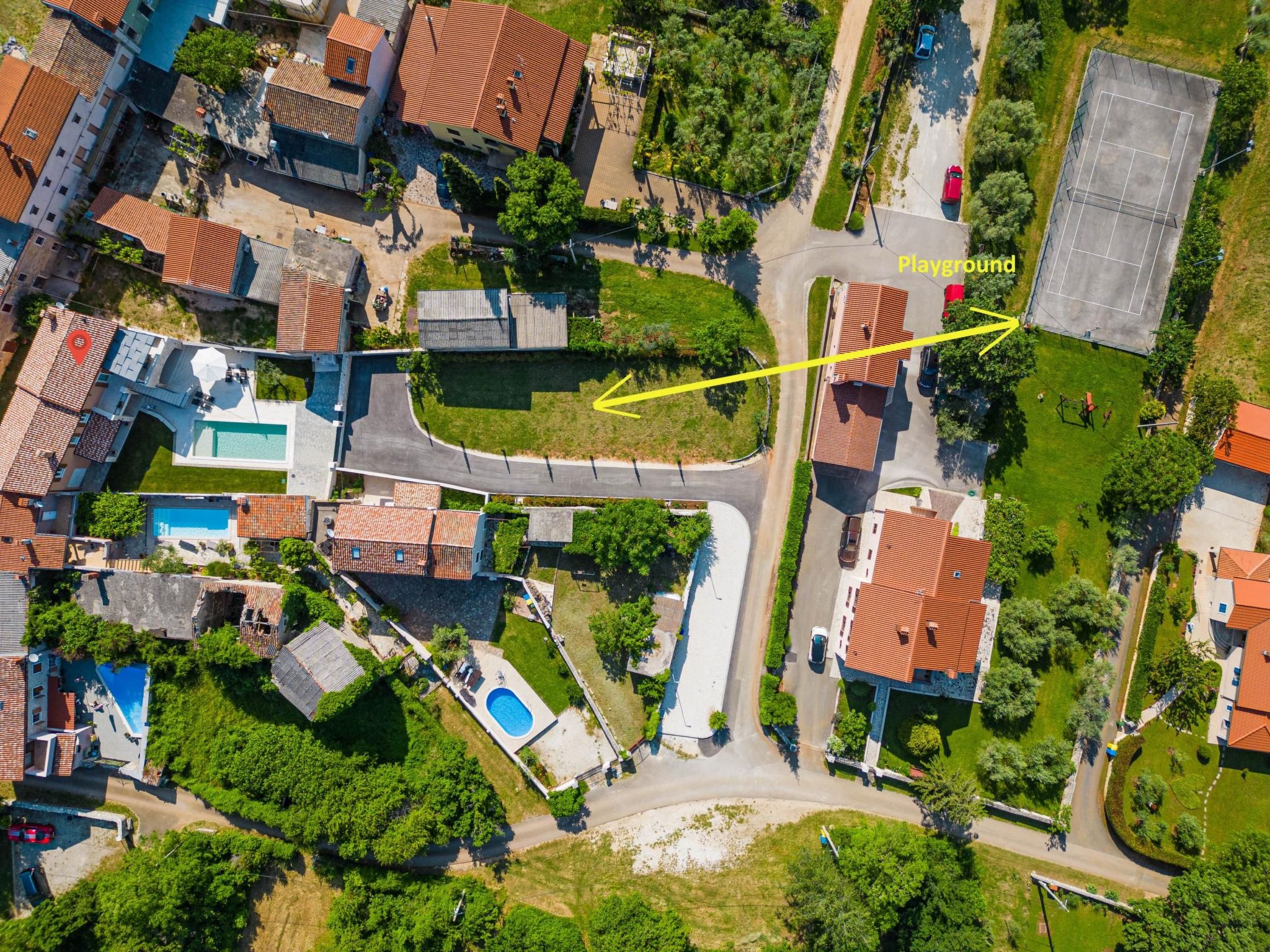 Villa Grande, klimatisiert und mit Pool in Jursici-Binnen