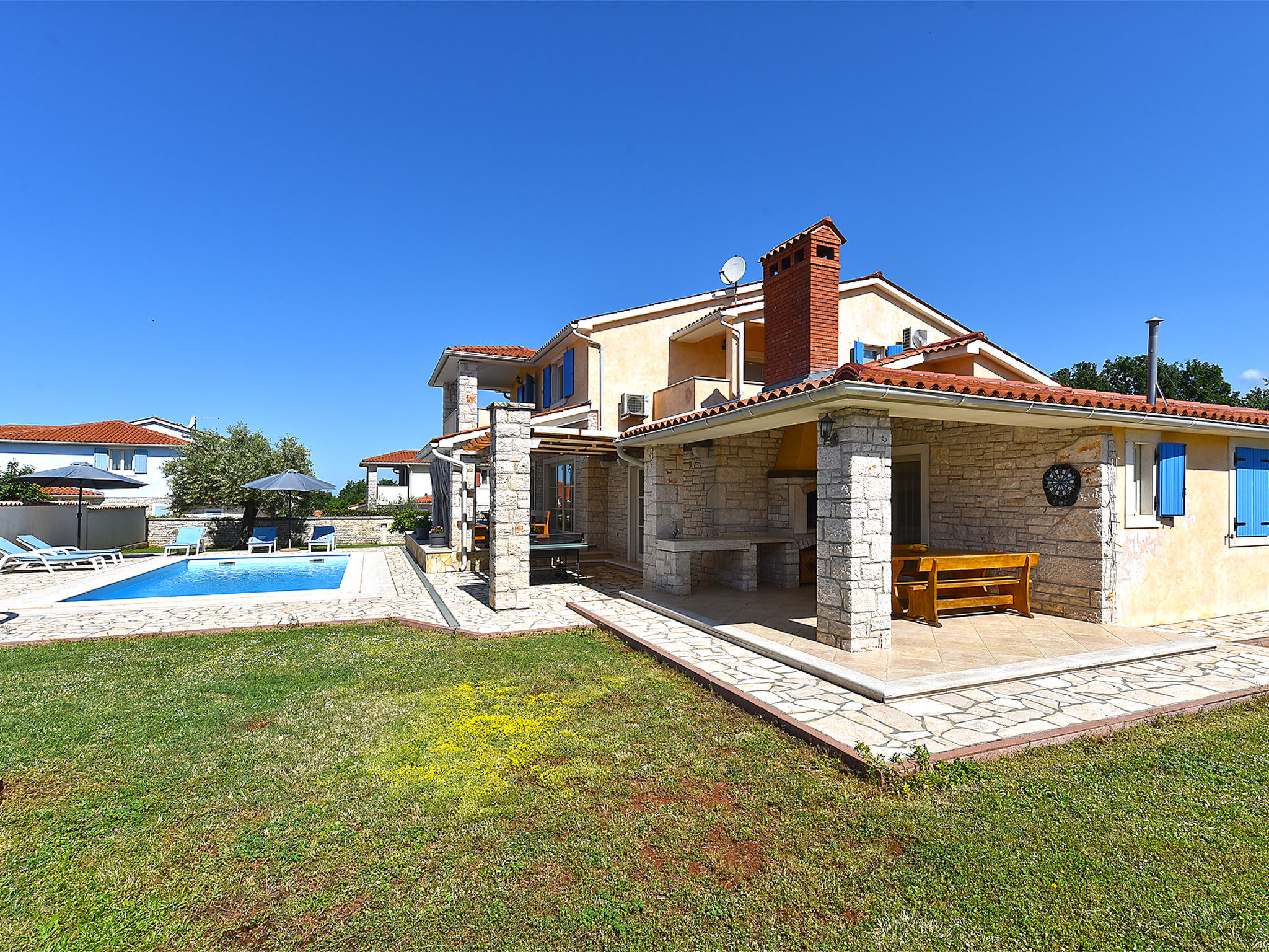 Vakantiehuis met privé zwembad in Barbariga (Kroatië) voor 9 personen