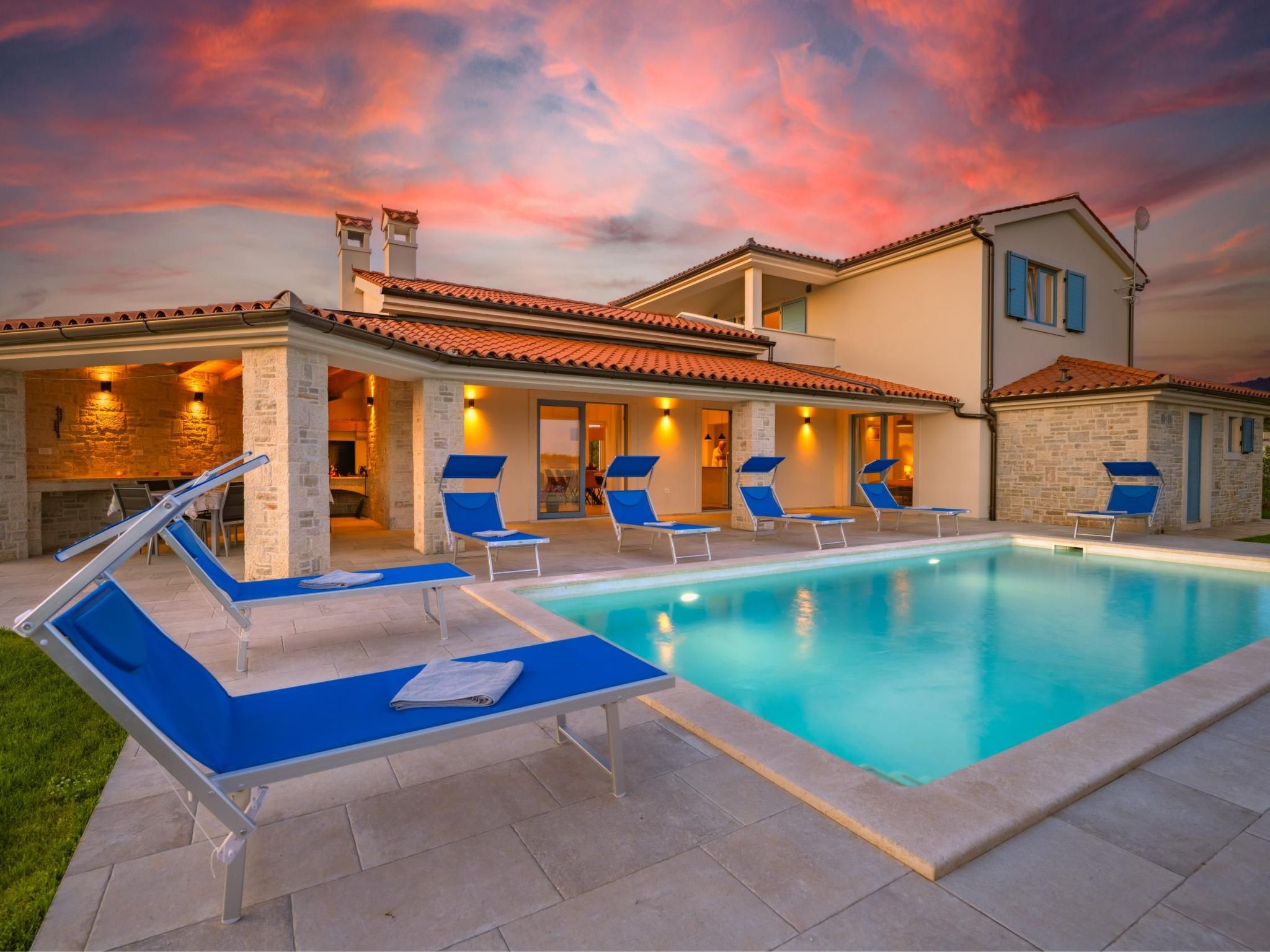 Vakantiehuis met privé zwembad in Barbariga (Kroatië) voor 7 personen