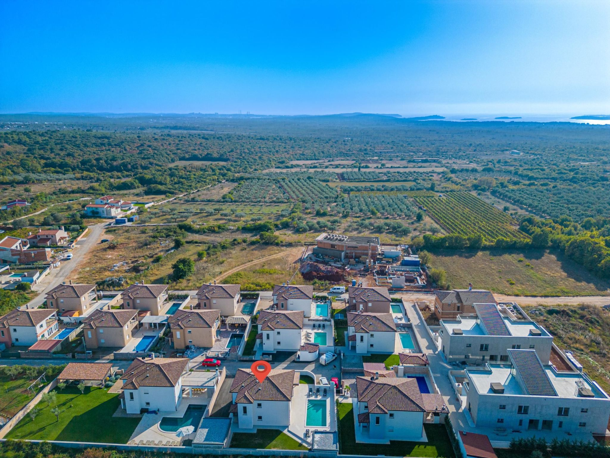 Ferienvilla "Villa Dvor" mit privatem Pool-Binnen