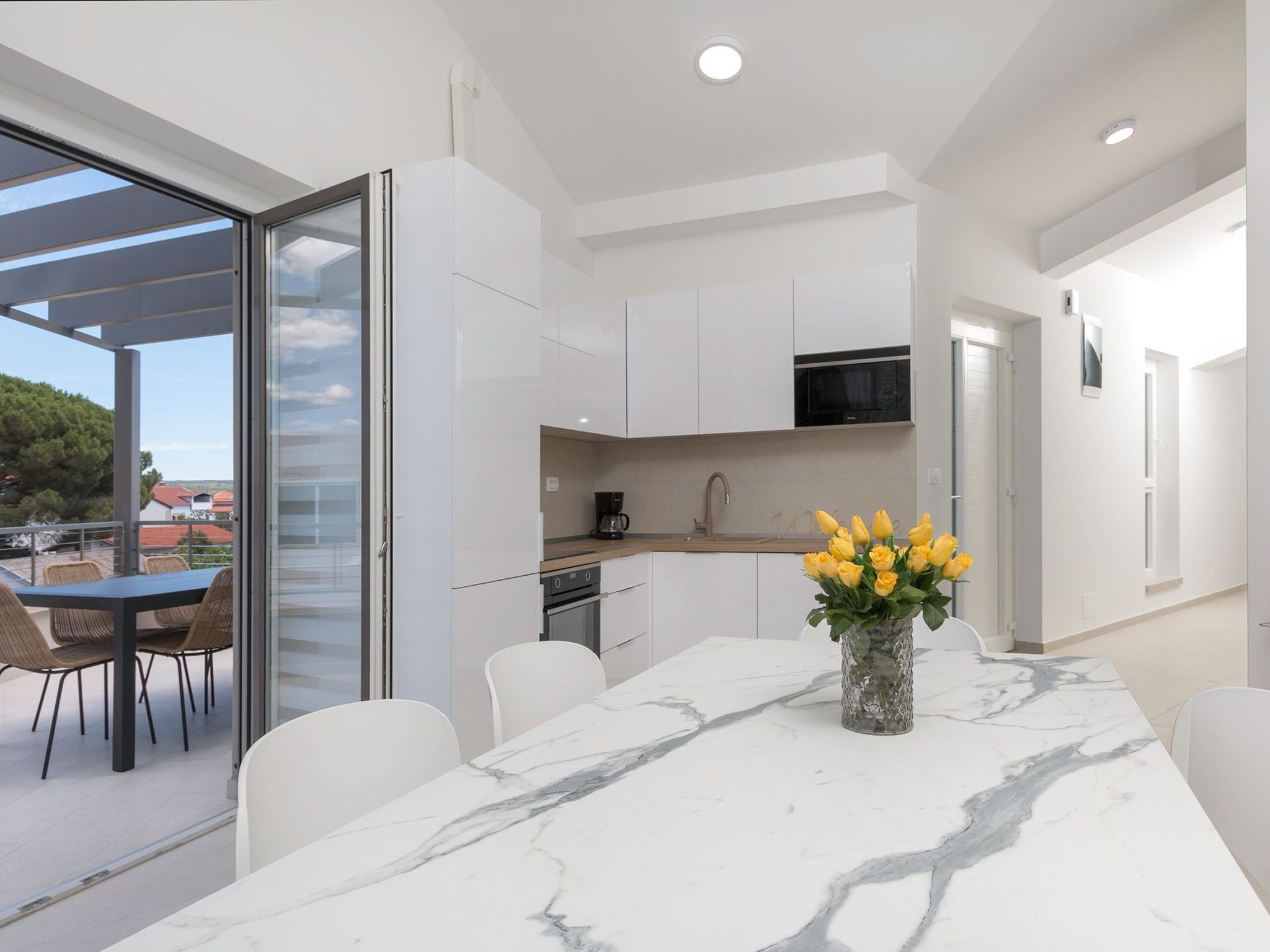 Im Dorf Valbandon, 800 m vom Strand entfernt-Binnen