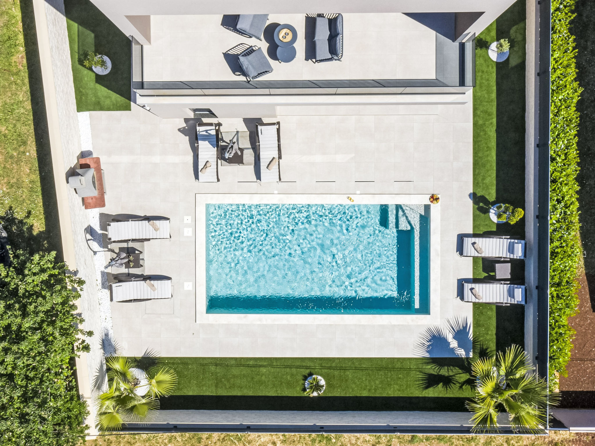 Villa del Sol bei Fažana mit privatem Pool - Dehors