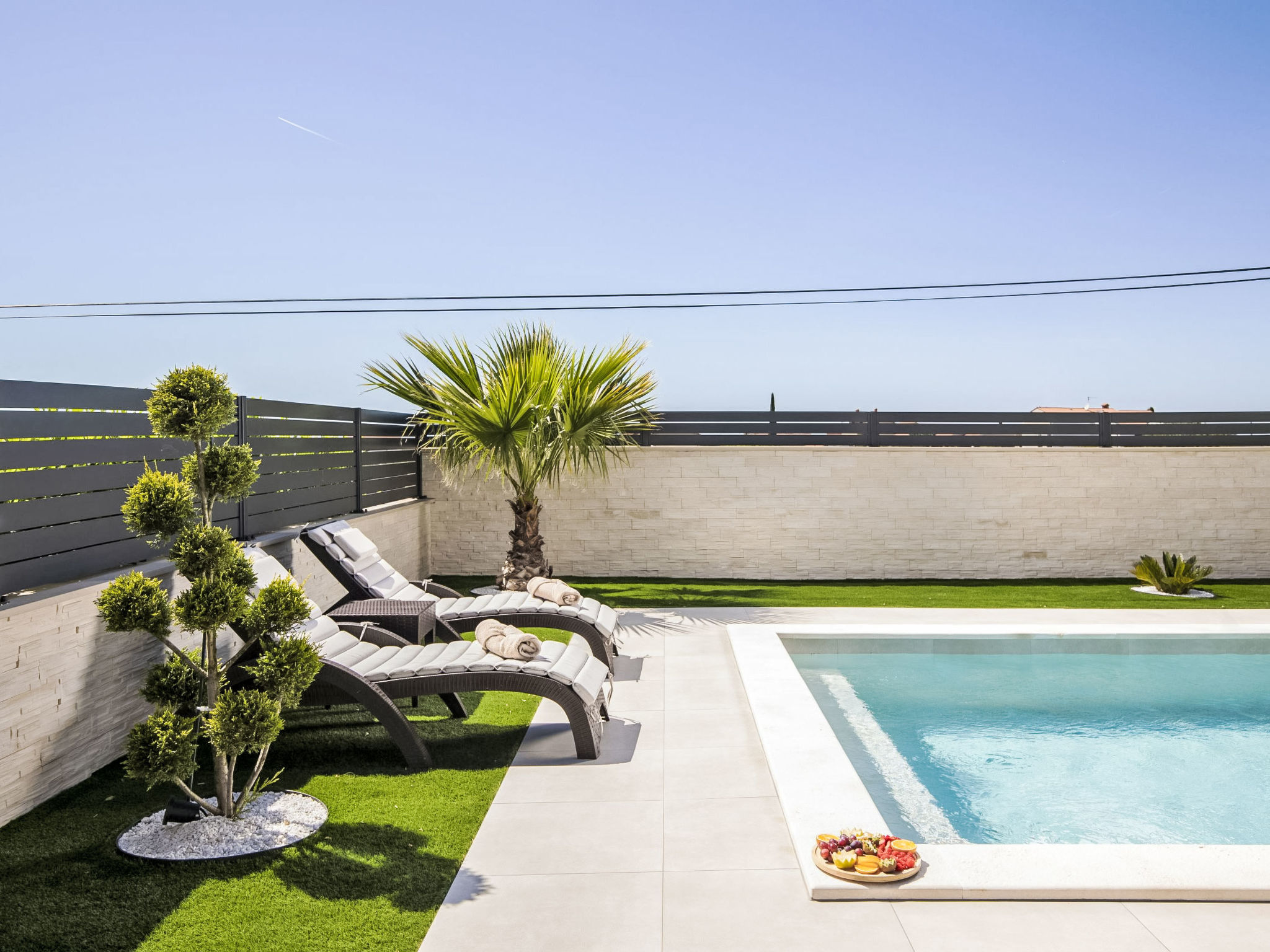 Villa del Sol bei Fažana mit privatem Pool - Dehors