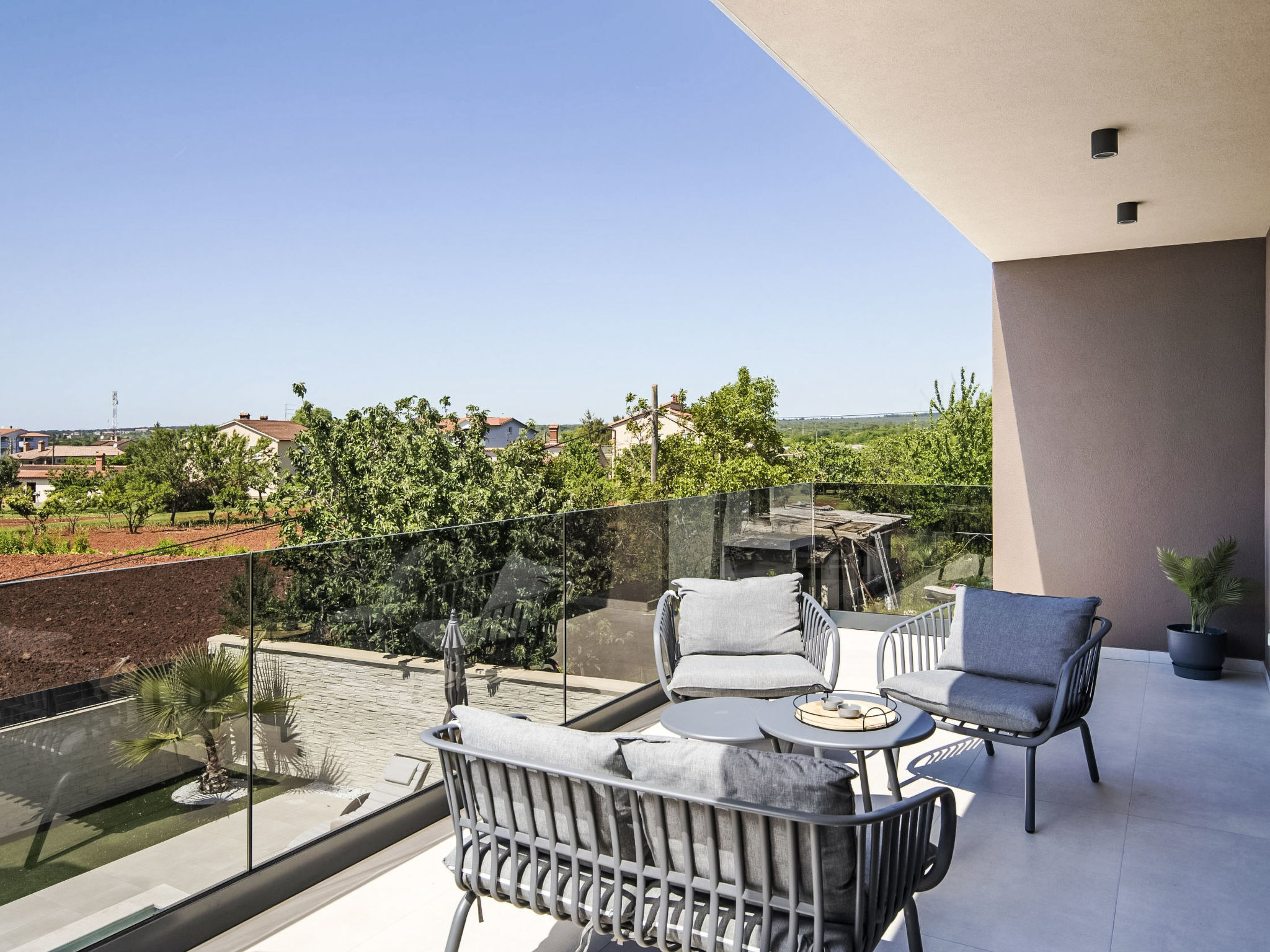 Villa del Sol bei Fažana mit privatem Pool - Dehors