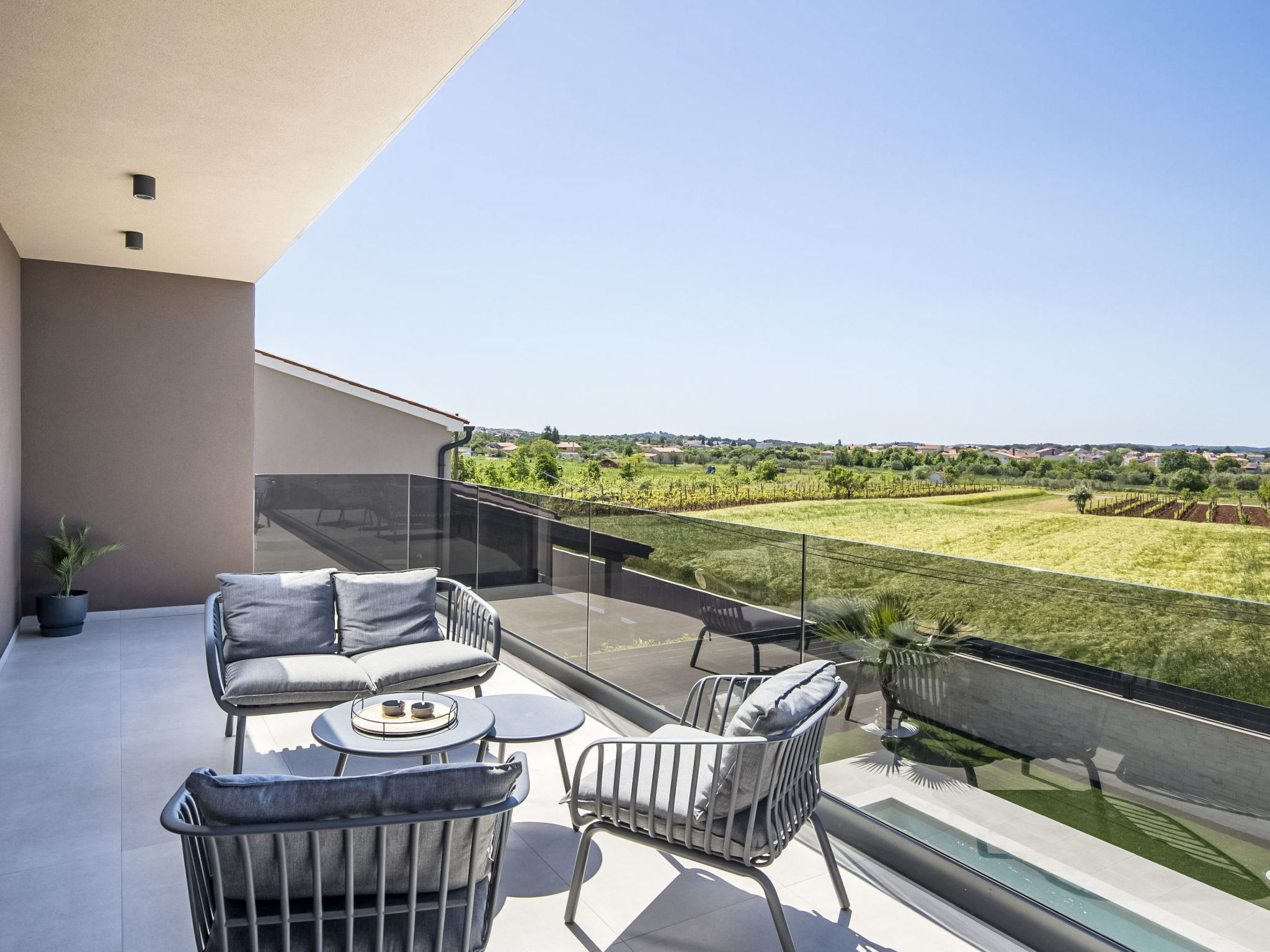 Villa del Sol bei Fažana mit privatem Pool - Dehors