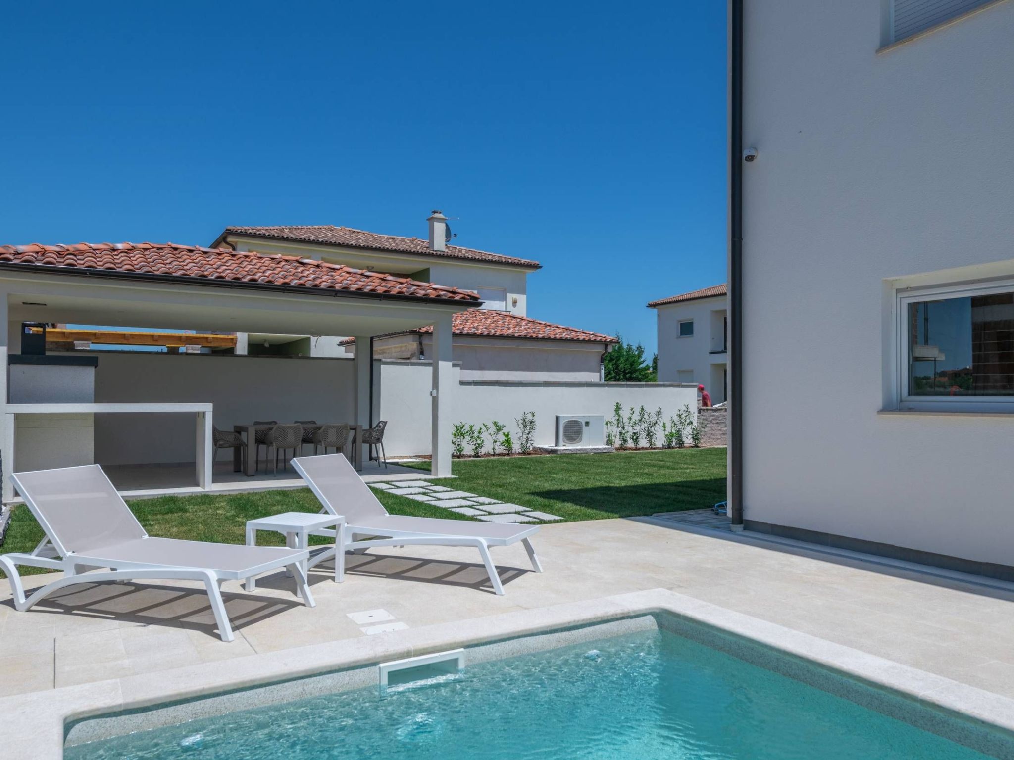 Für 7 Personen und 1 Kind in Vodnjan, Istrien (Istrische Riviera)-Binnen