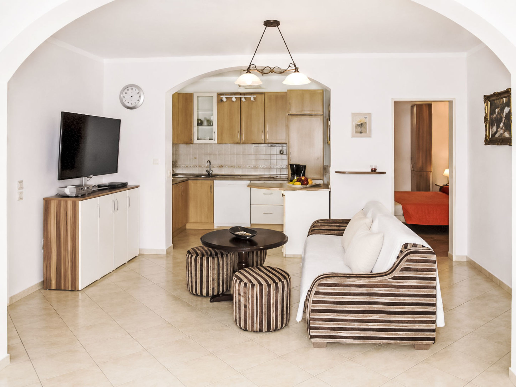 Ein Apartment im Ferienhaus Zweirosen