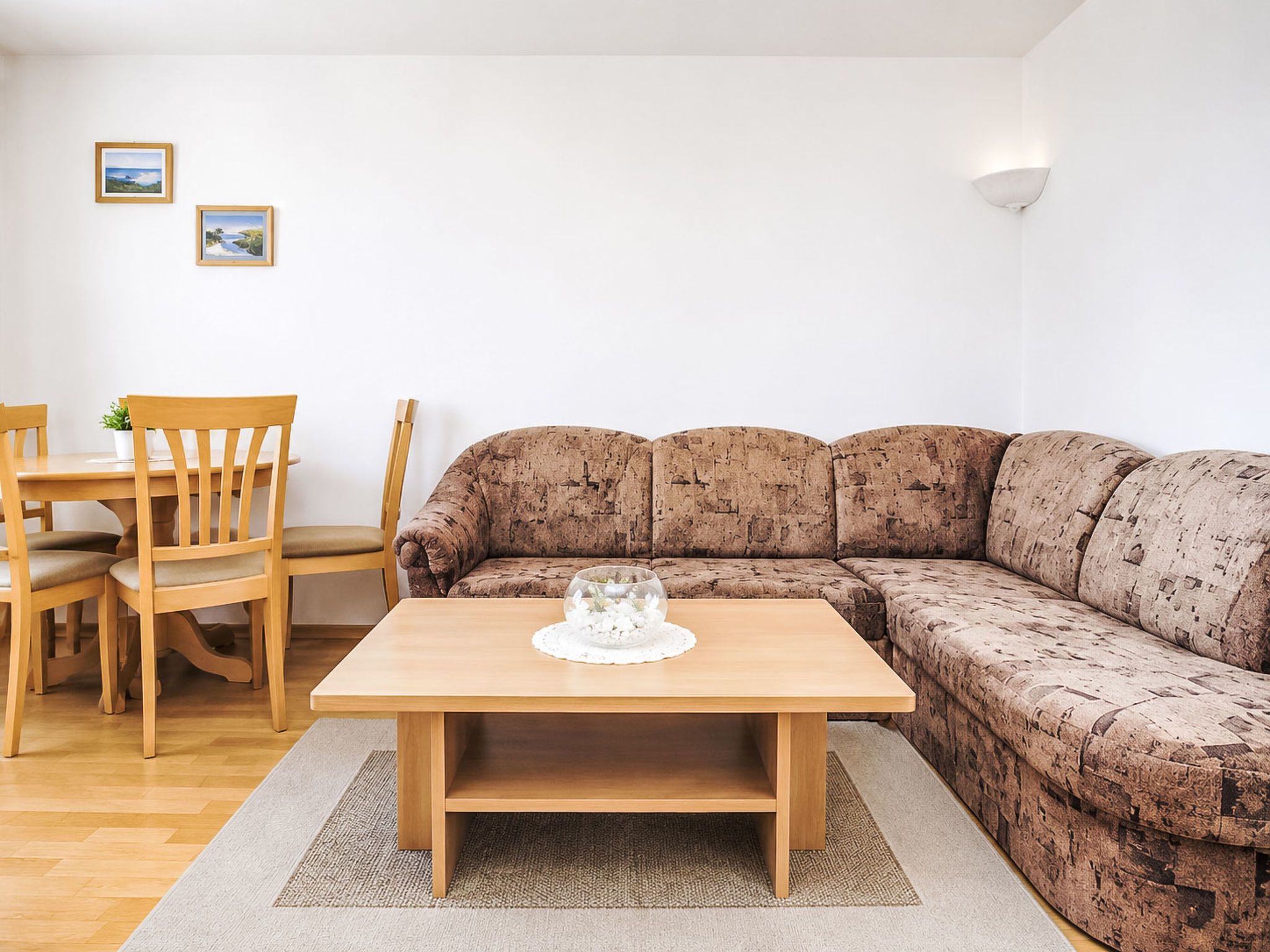 Ein Apartment im Ferienhaus Zweirosen