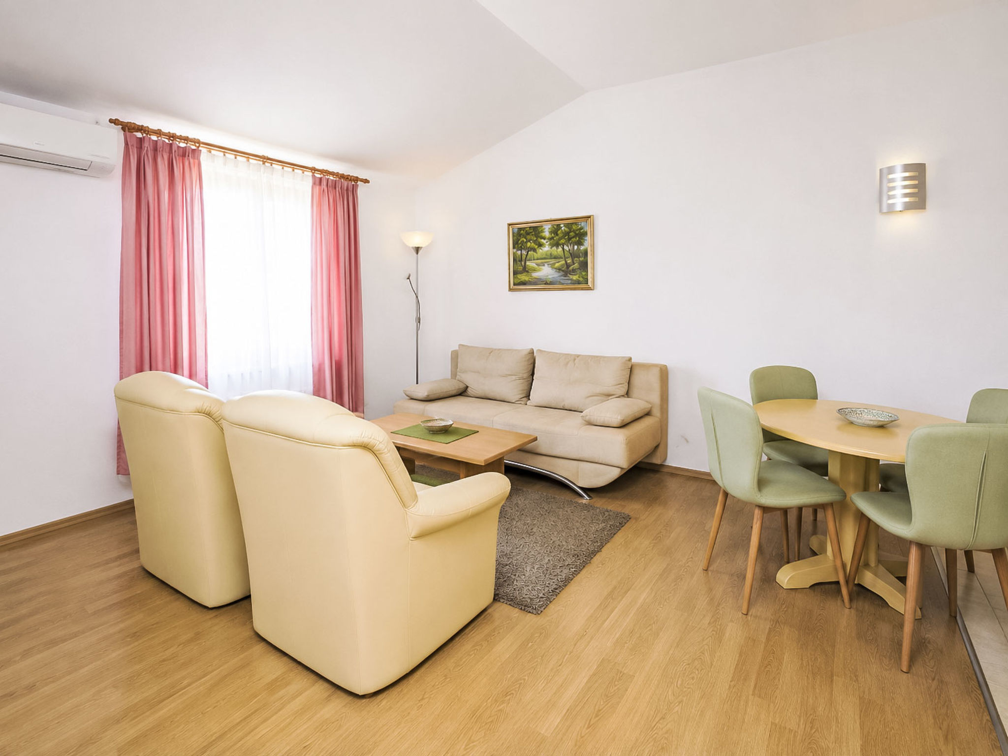 Ein Apartment im Ferienhaus Zweirosen