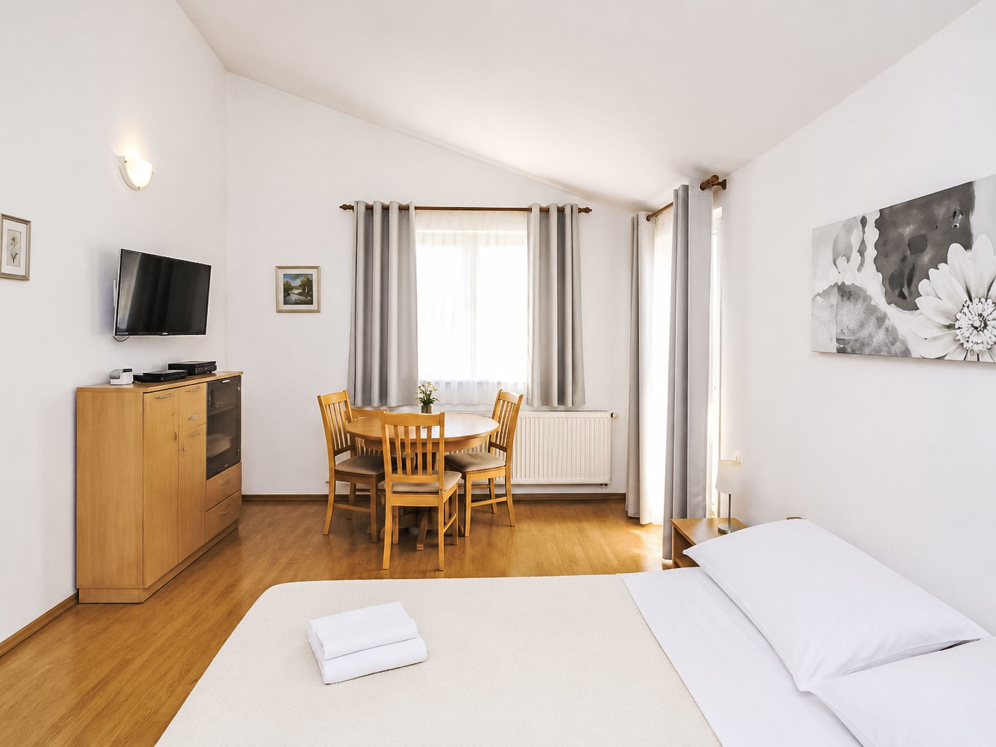 Ein Apartment im Ferienhaus Zweirosen
