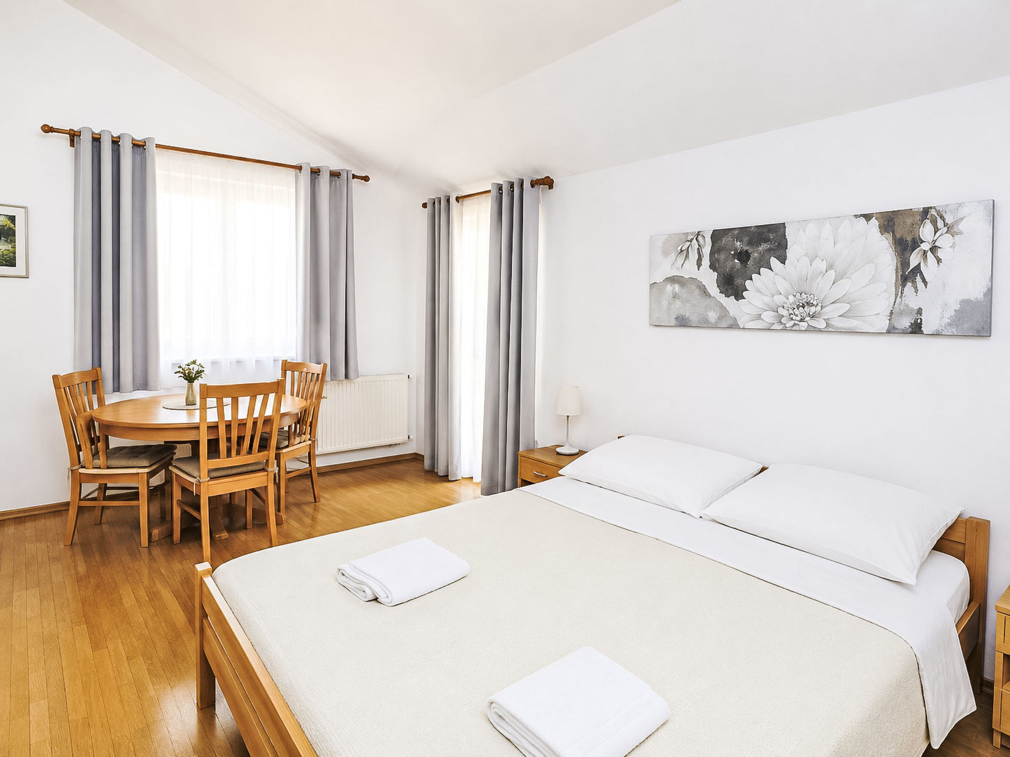 Ein Apartment im Ferienhaus Zweirosen