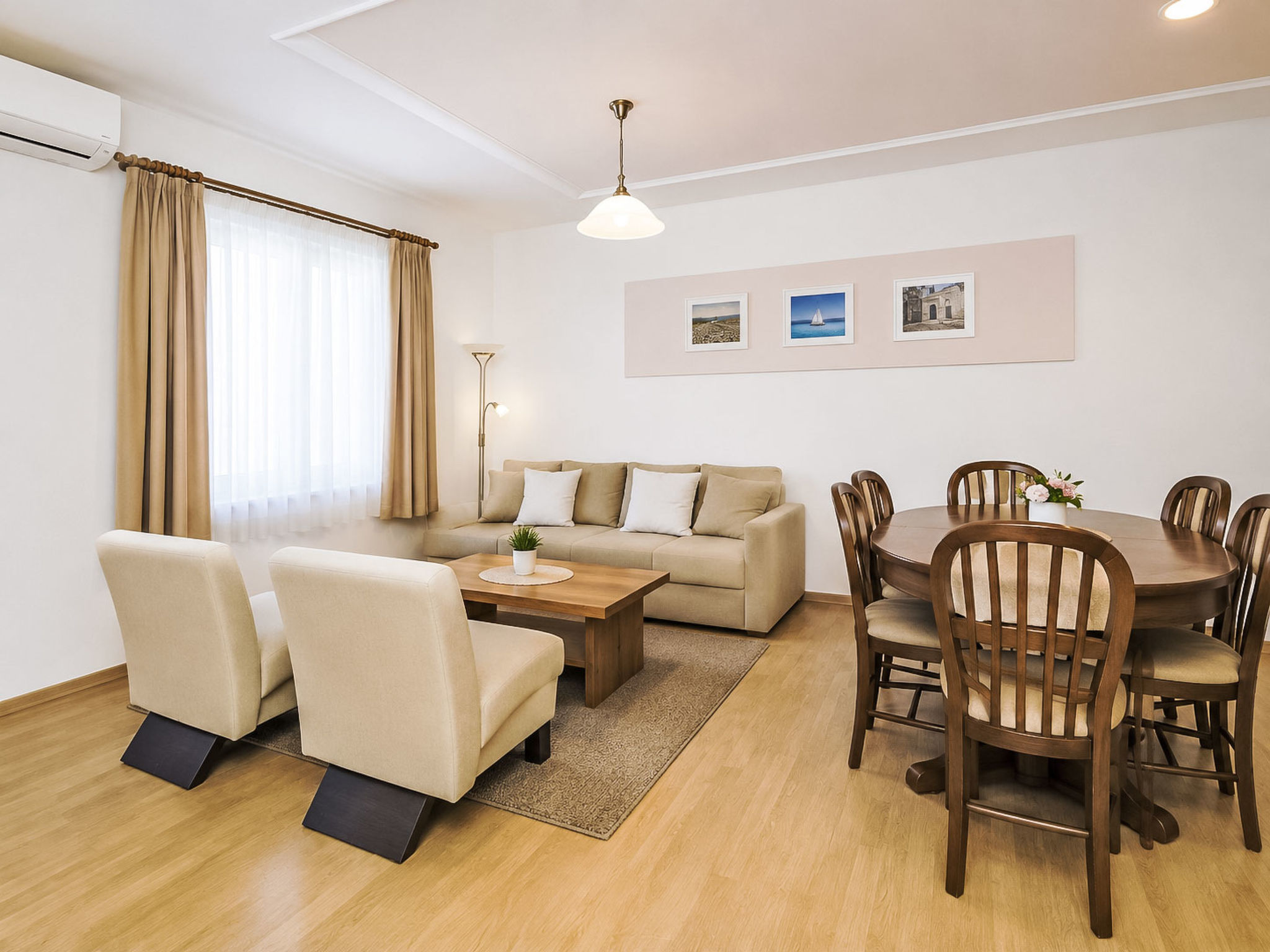 Ein Apartment im Ferienhaus Zweirosen