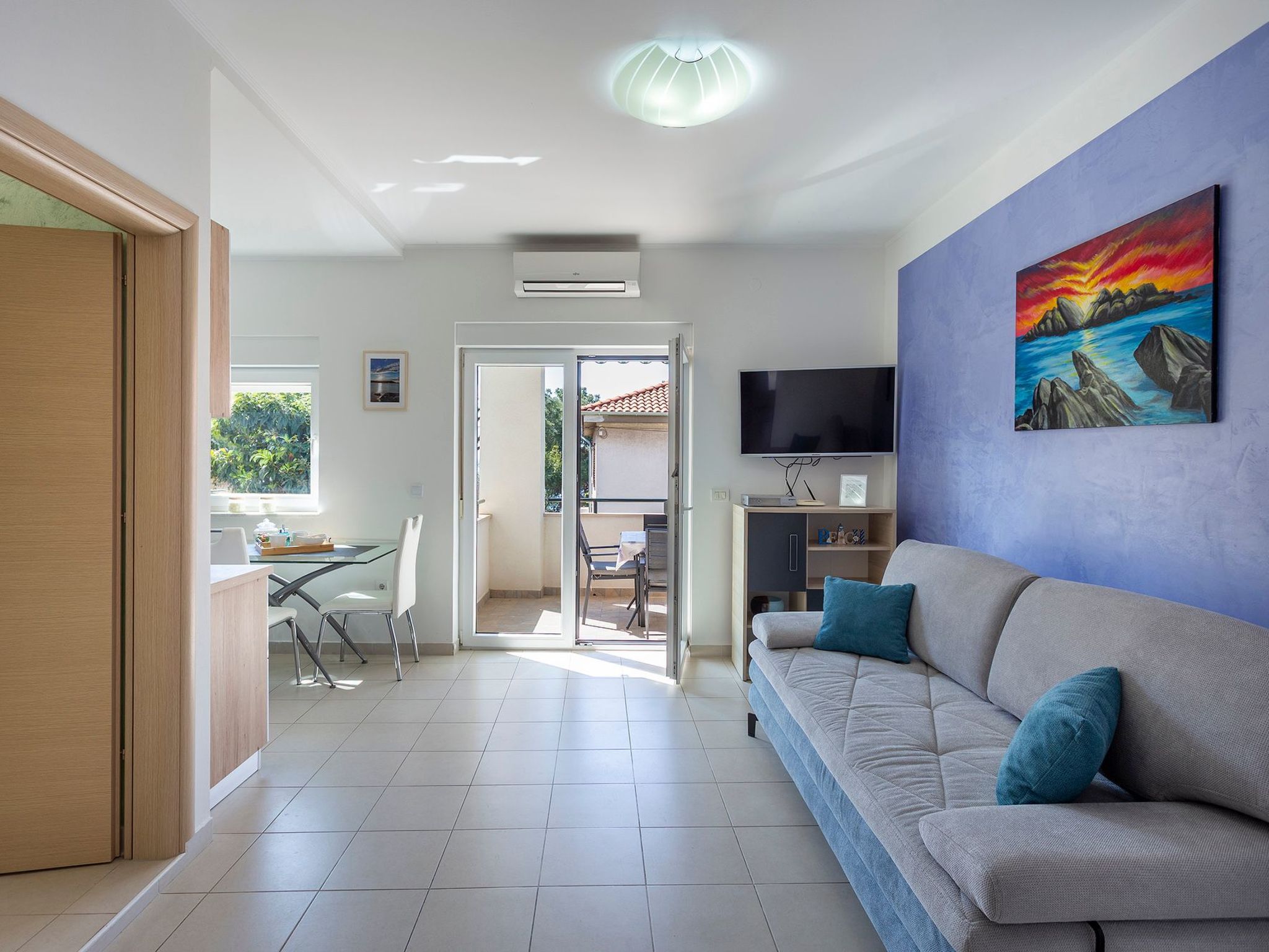 Appartement in Stoja mit Terrasse-Binnen