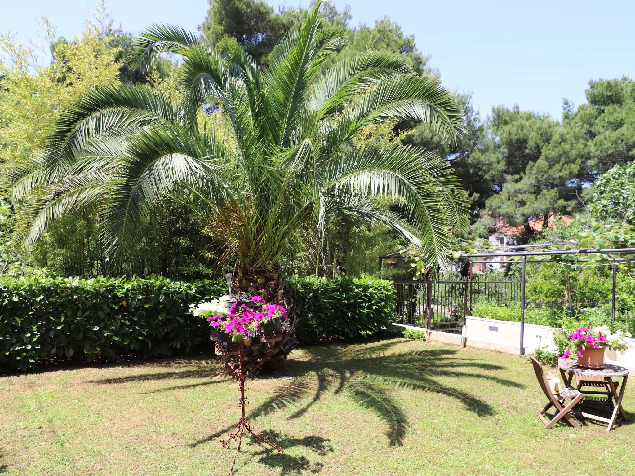 Gemütliche Wohnung mit Gartenblick-Buiten