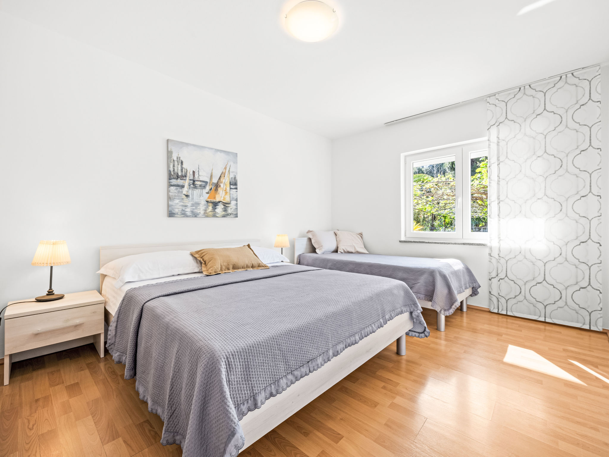 Gemütliche Wohnung mit Gartenblick