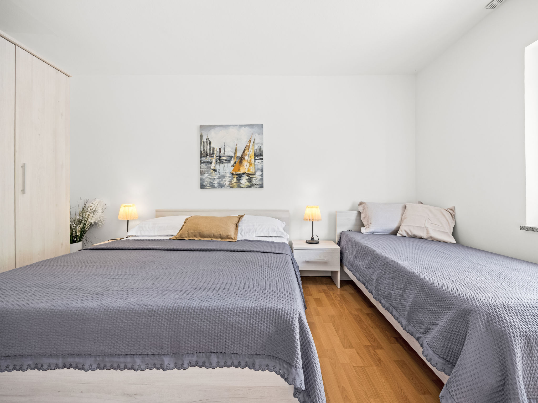 Gemütliche Wohnung mit Gartenblick