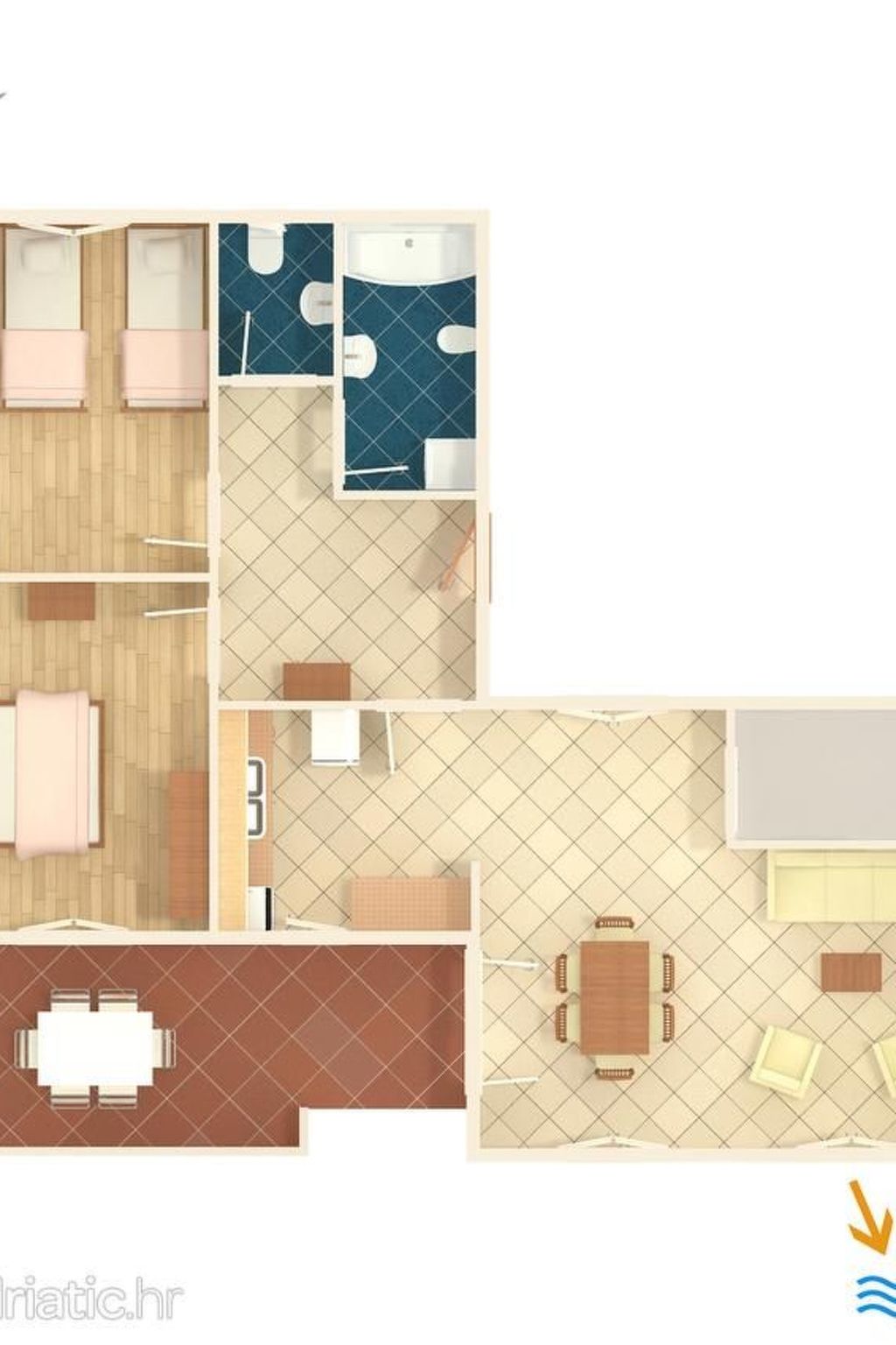 Apartment in Pula, Kroatien mit hohen Gästebewertungen-Binnen