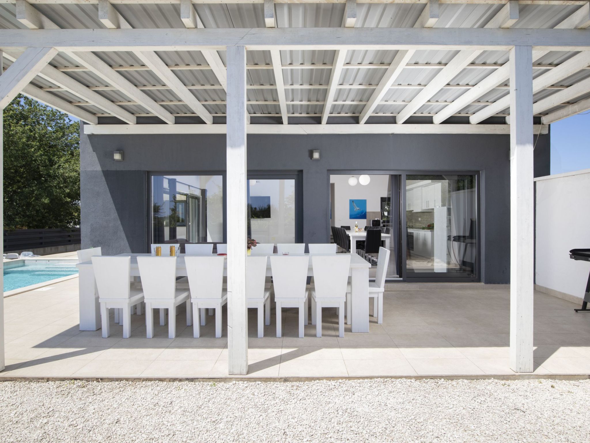 Villa Luna mit Pool, Sauna, Whirlpool, Tennisplatz-Drinnen