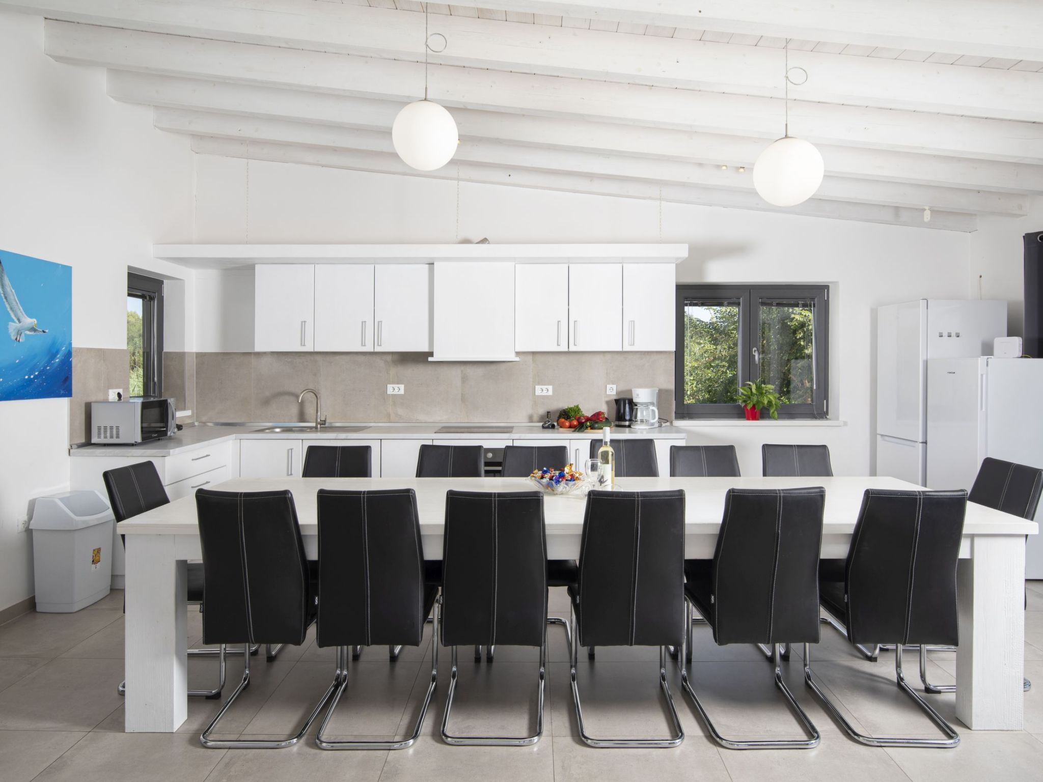 Villa Luna mit Pool, Sauna, Whirlpool, Tennisplatz-Drinnen