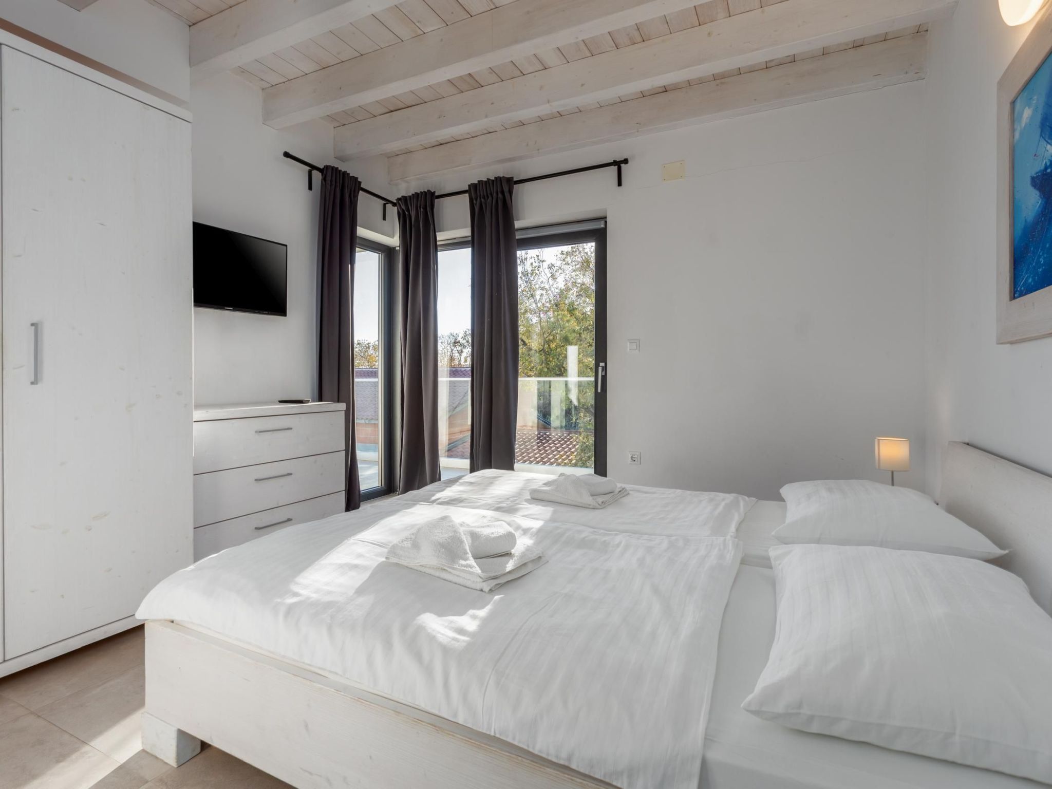 Villa Luna mit Pool, Sauna, Whirlpool, Tennisplatz-Drinnen