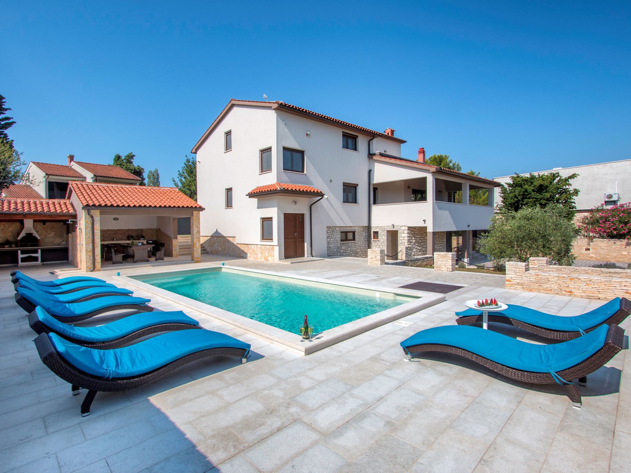 Vakantiehuis met privé zwembad in Pula/Premantura (Kroatië) voor 10 personen